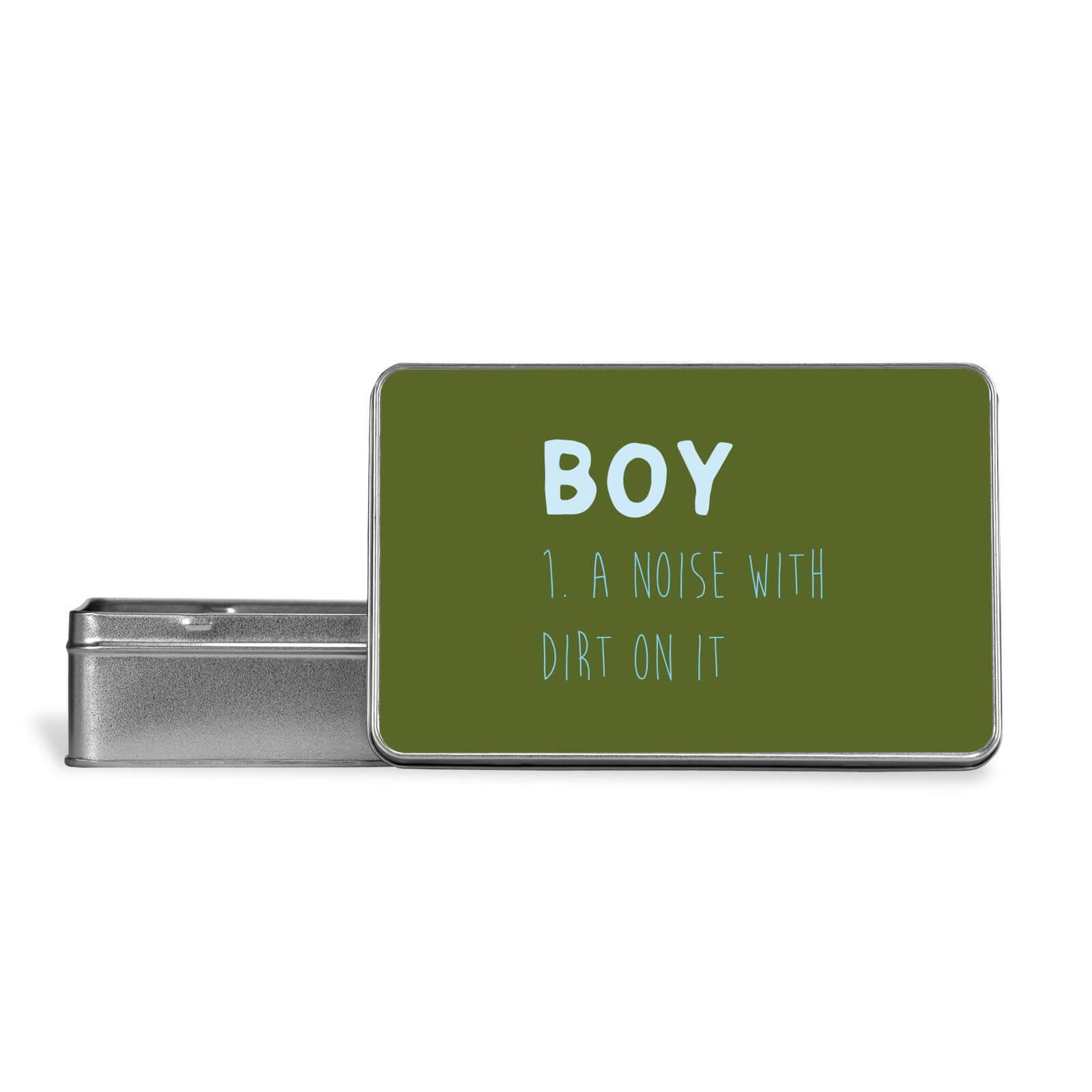Boy Definition Metal Storage Tin Iwoot
