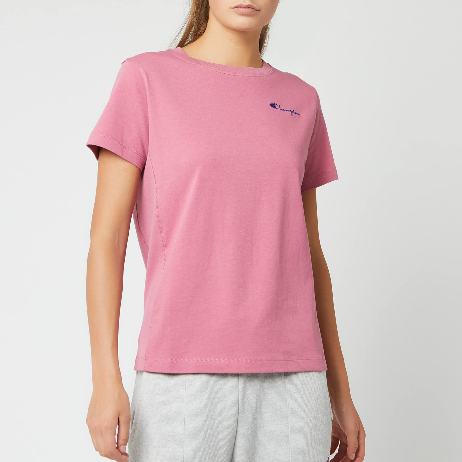champion t shirt womens pink