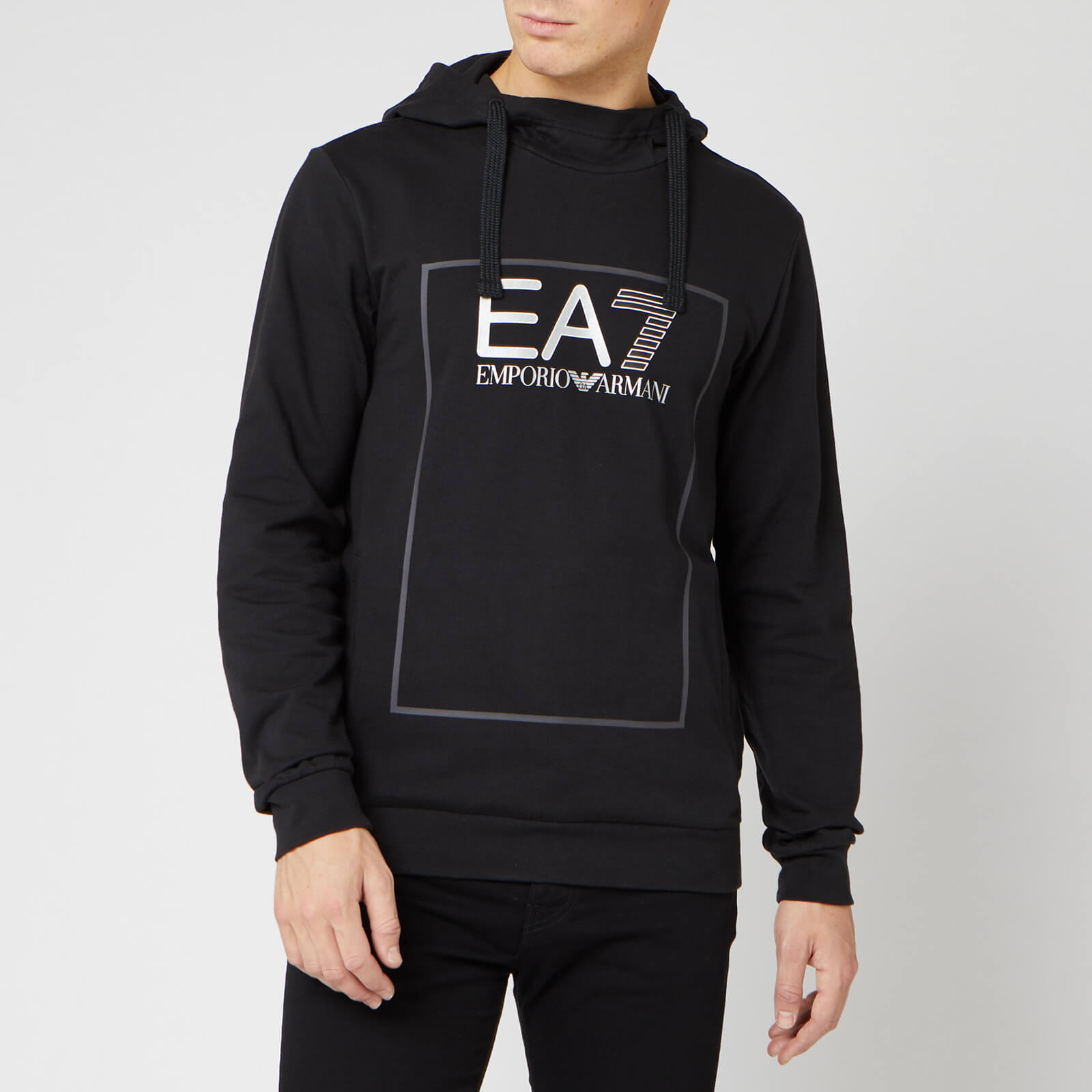 ea7 logo hoodie