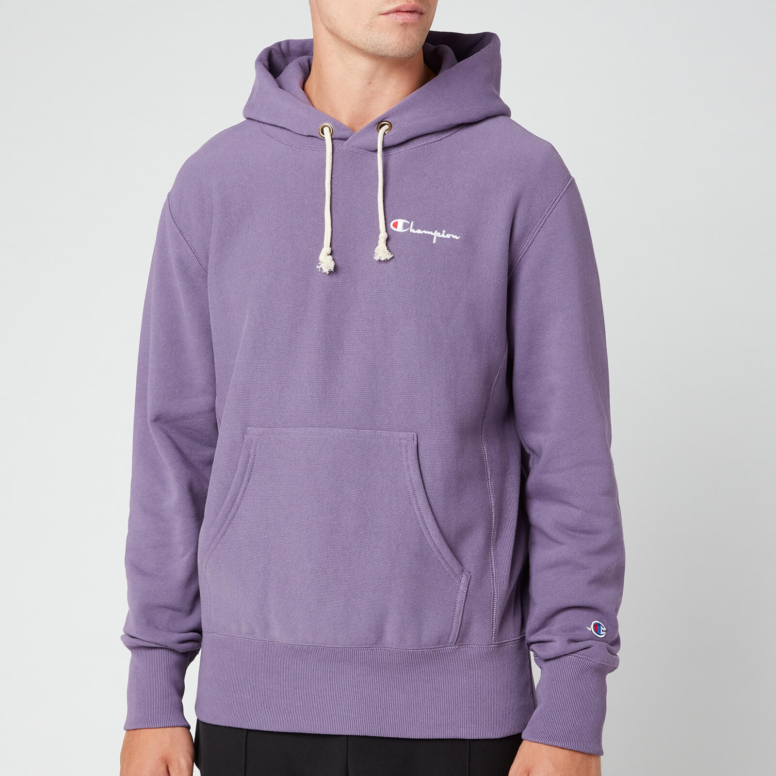 purple champion hoodie mens