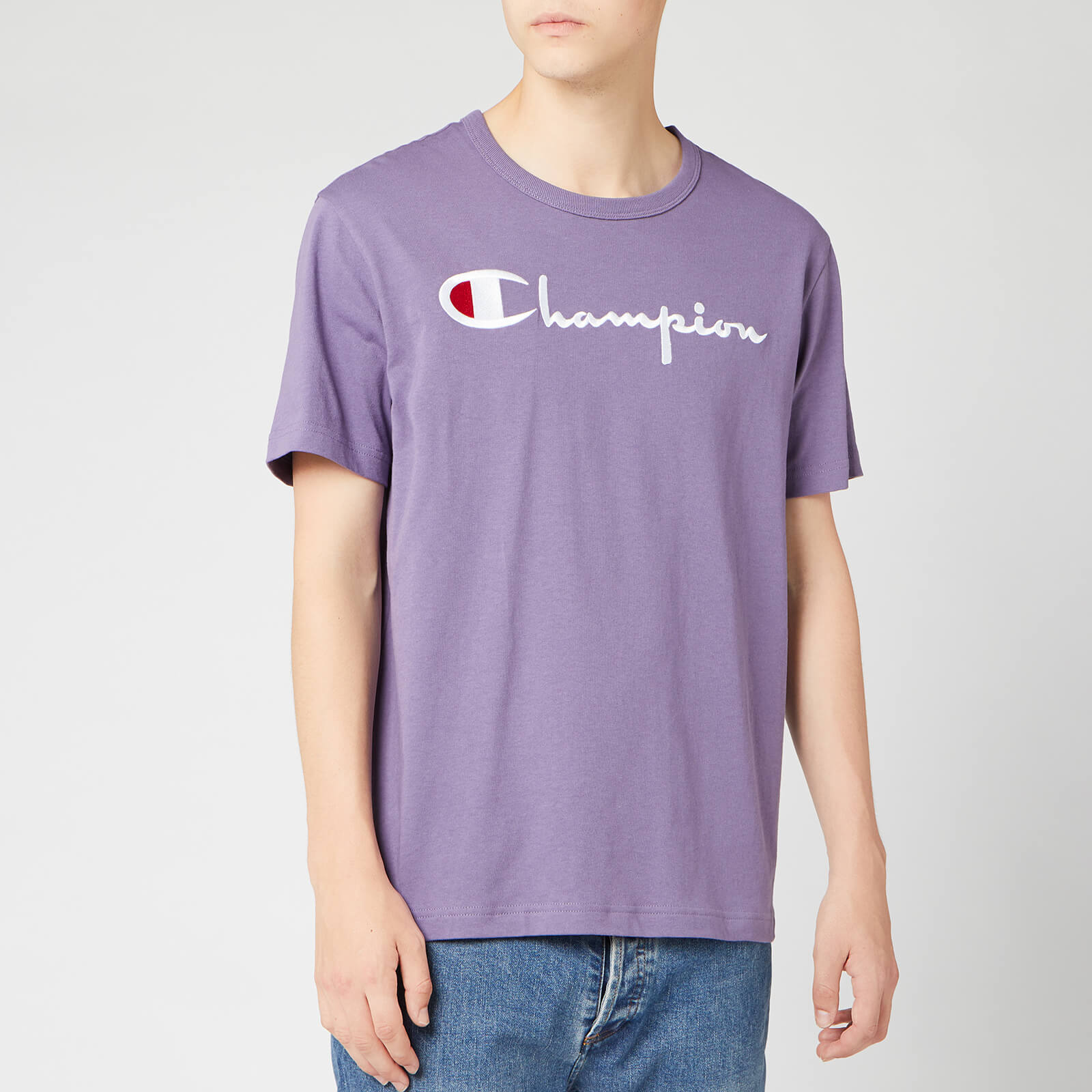 champion tee purple