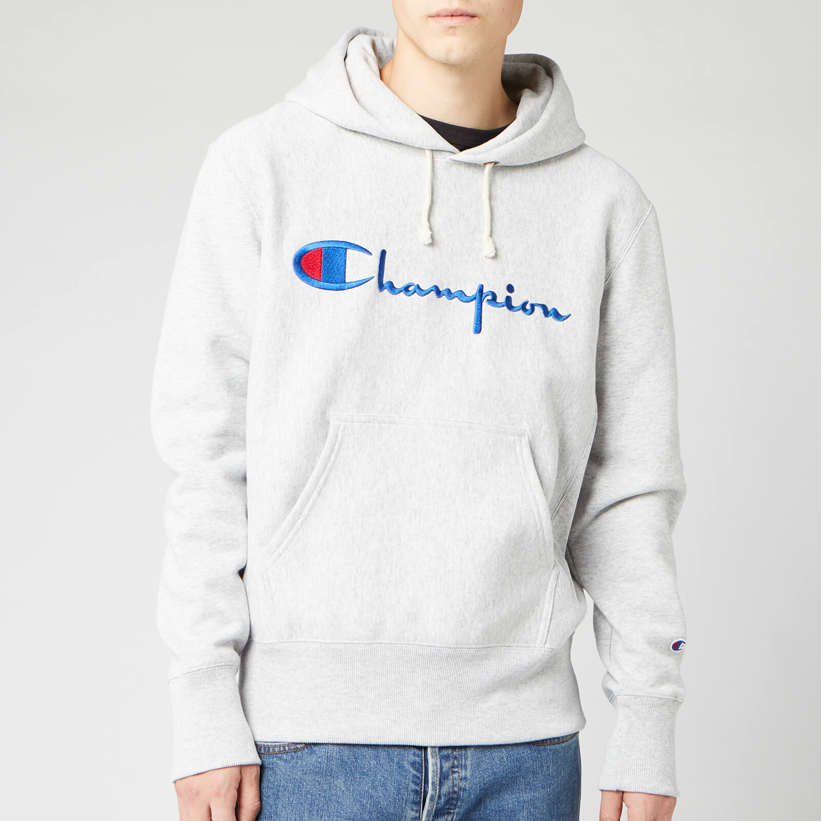 champion grey marl hoodie