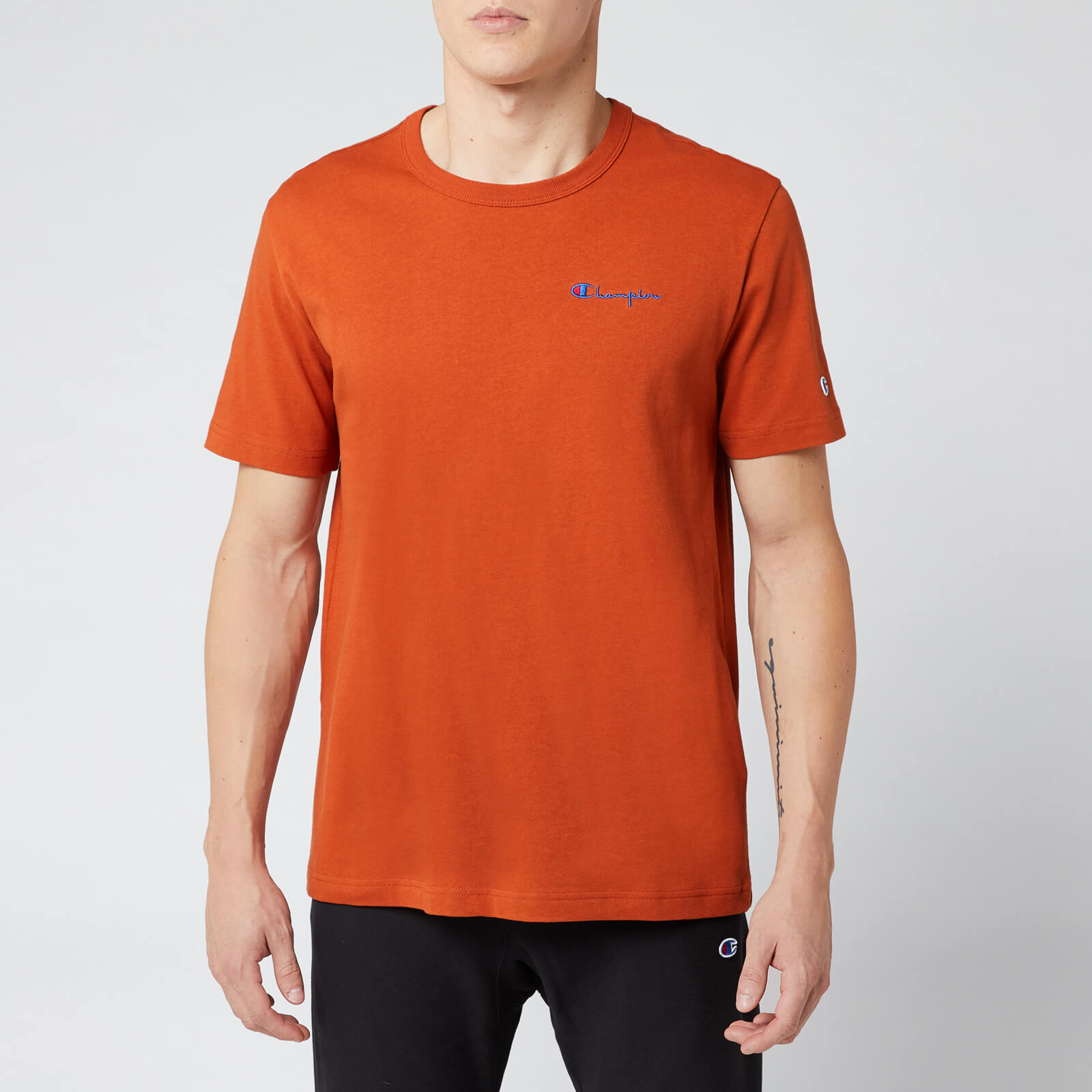 champion t shirt mens brown