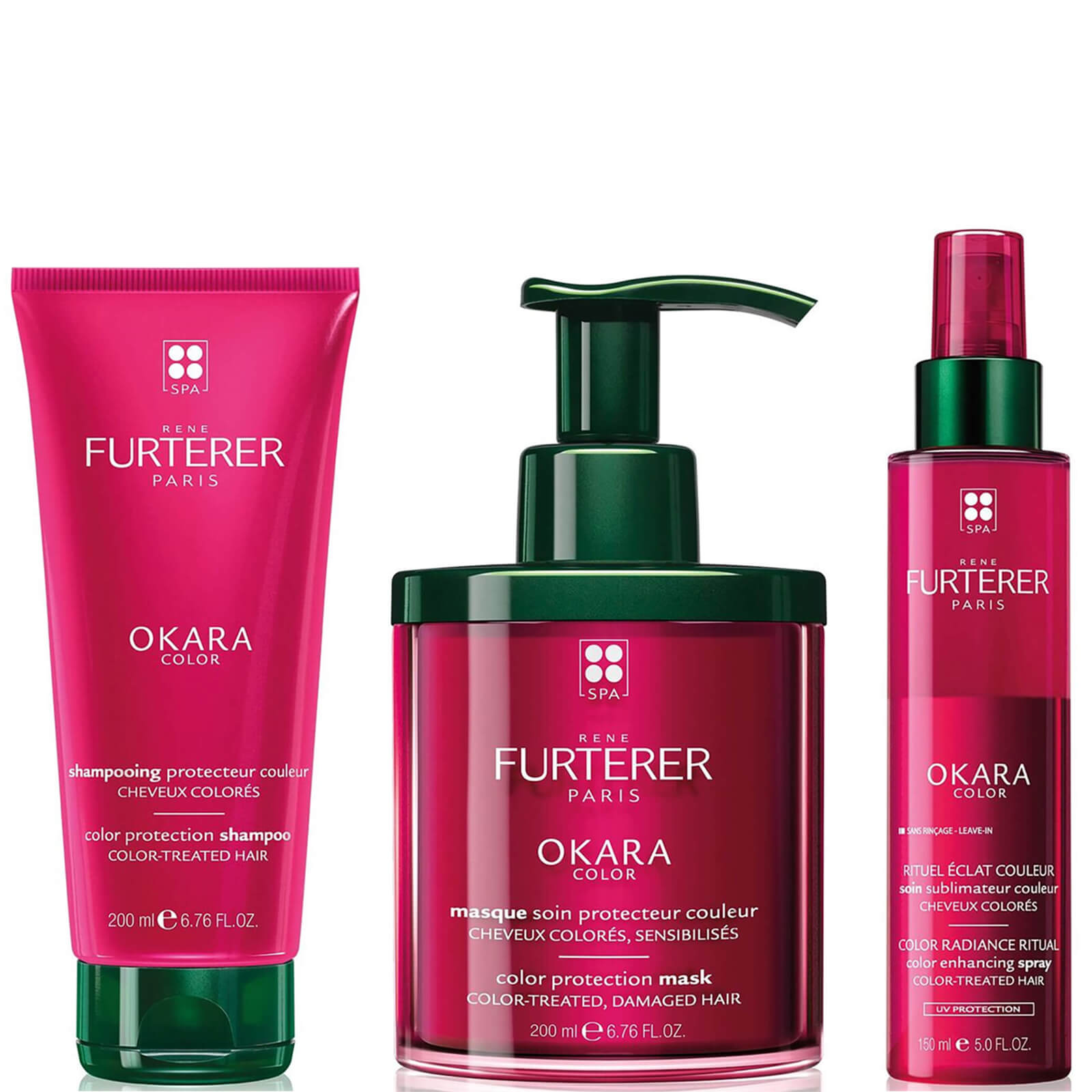 Rene Furterer Okara Color Protection Set For Color Treated Hair