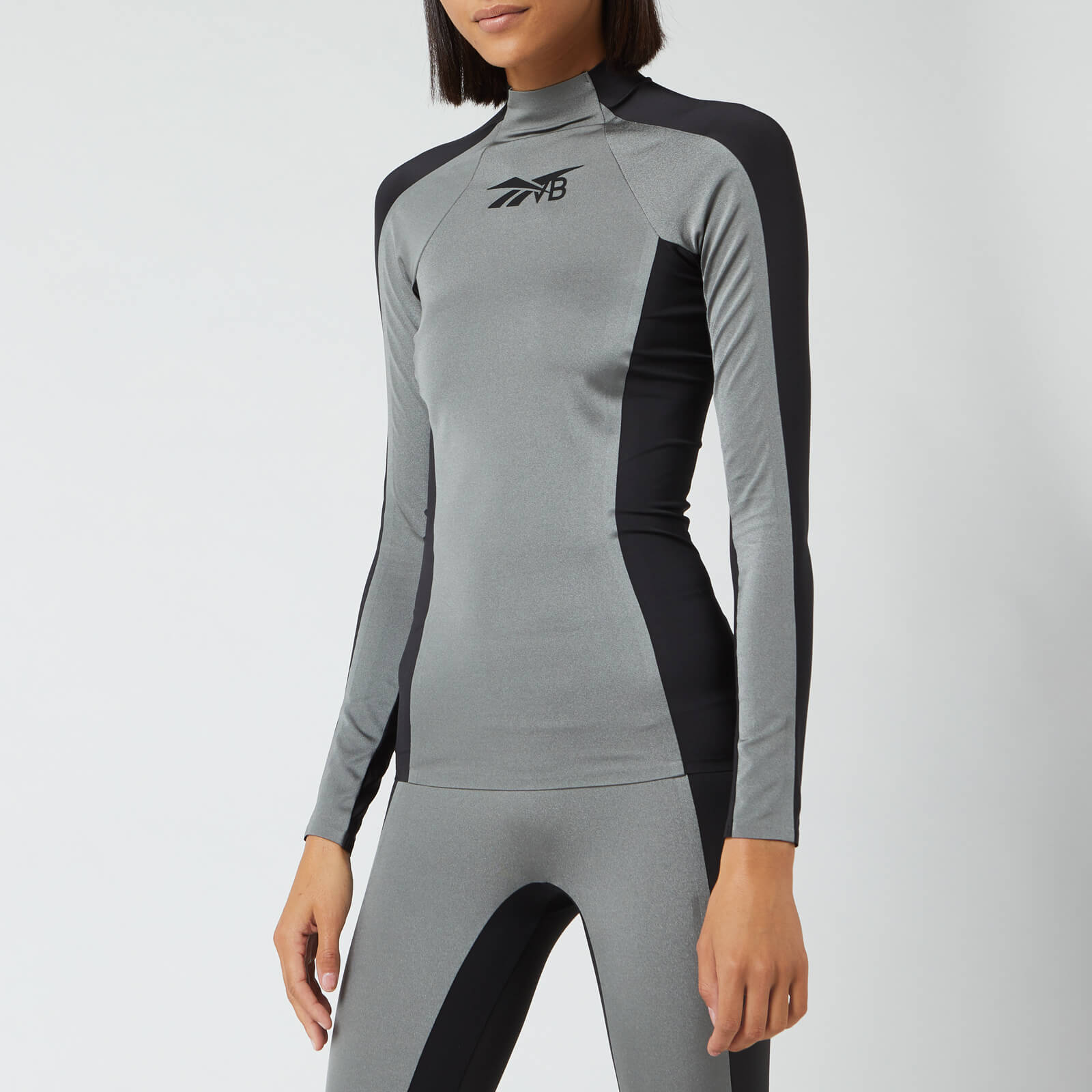 reebok shirts womens silver