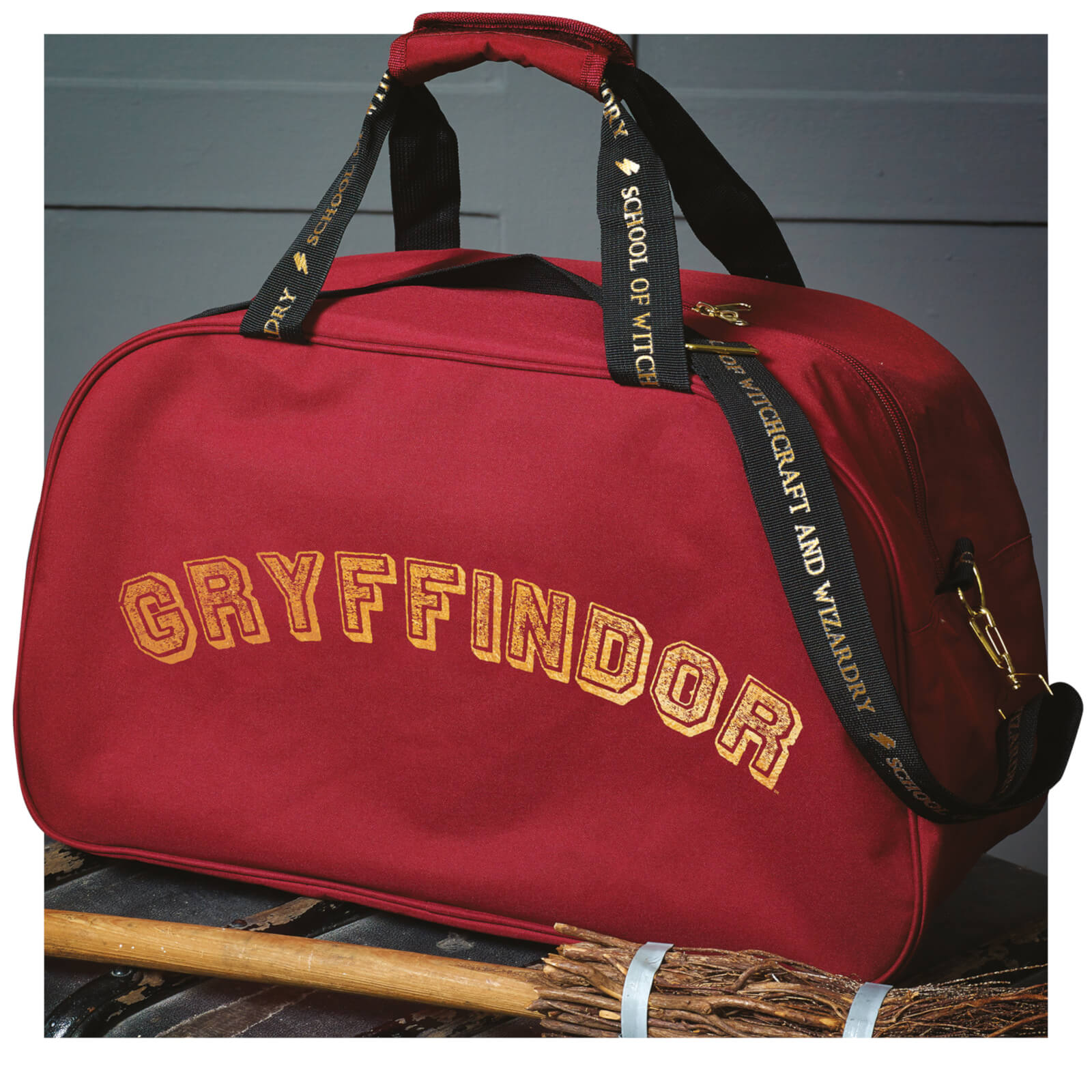 red holdall bags