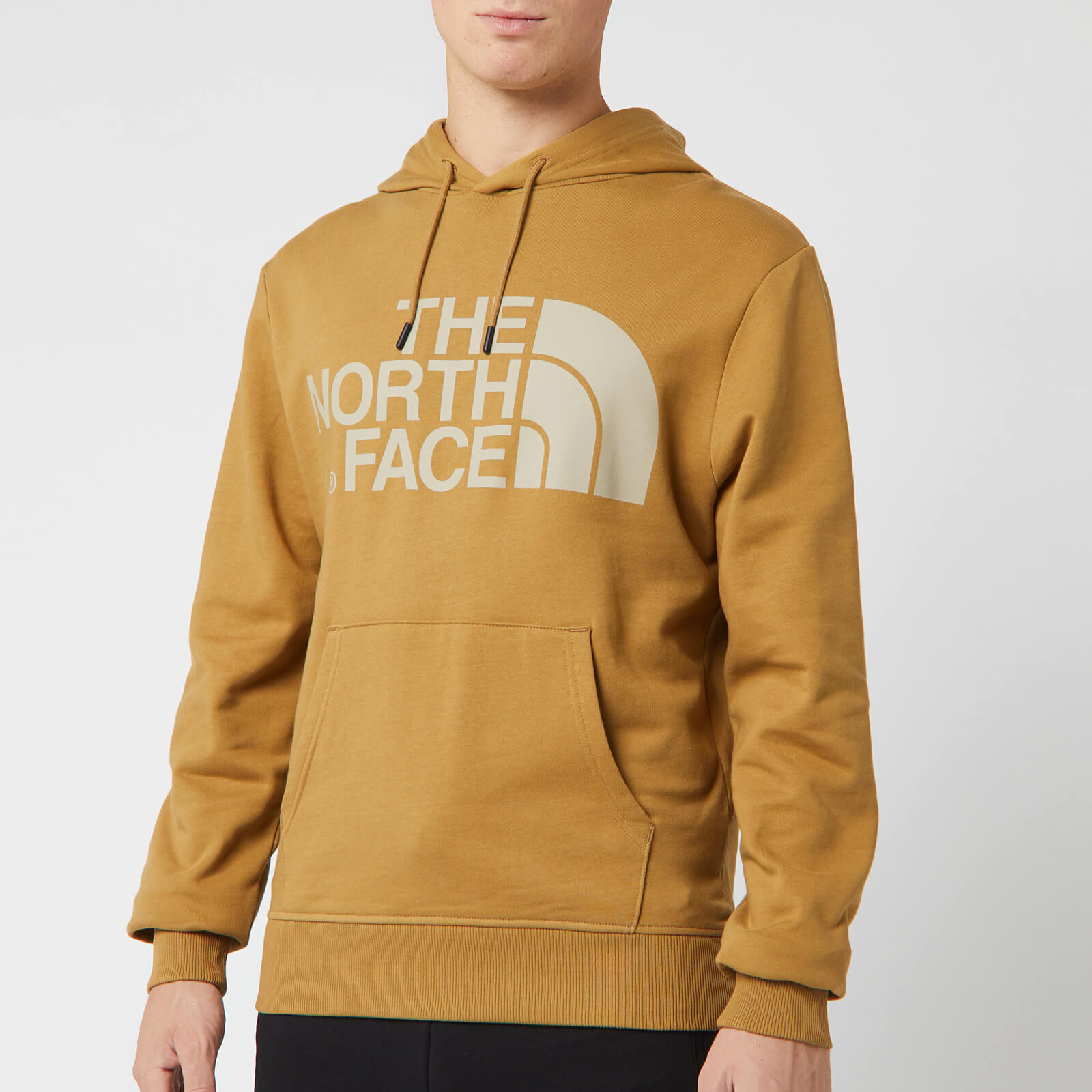 khaki north face sweatshirt
