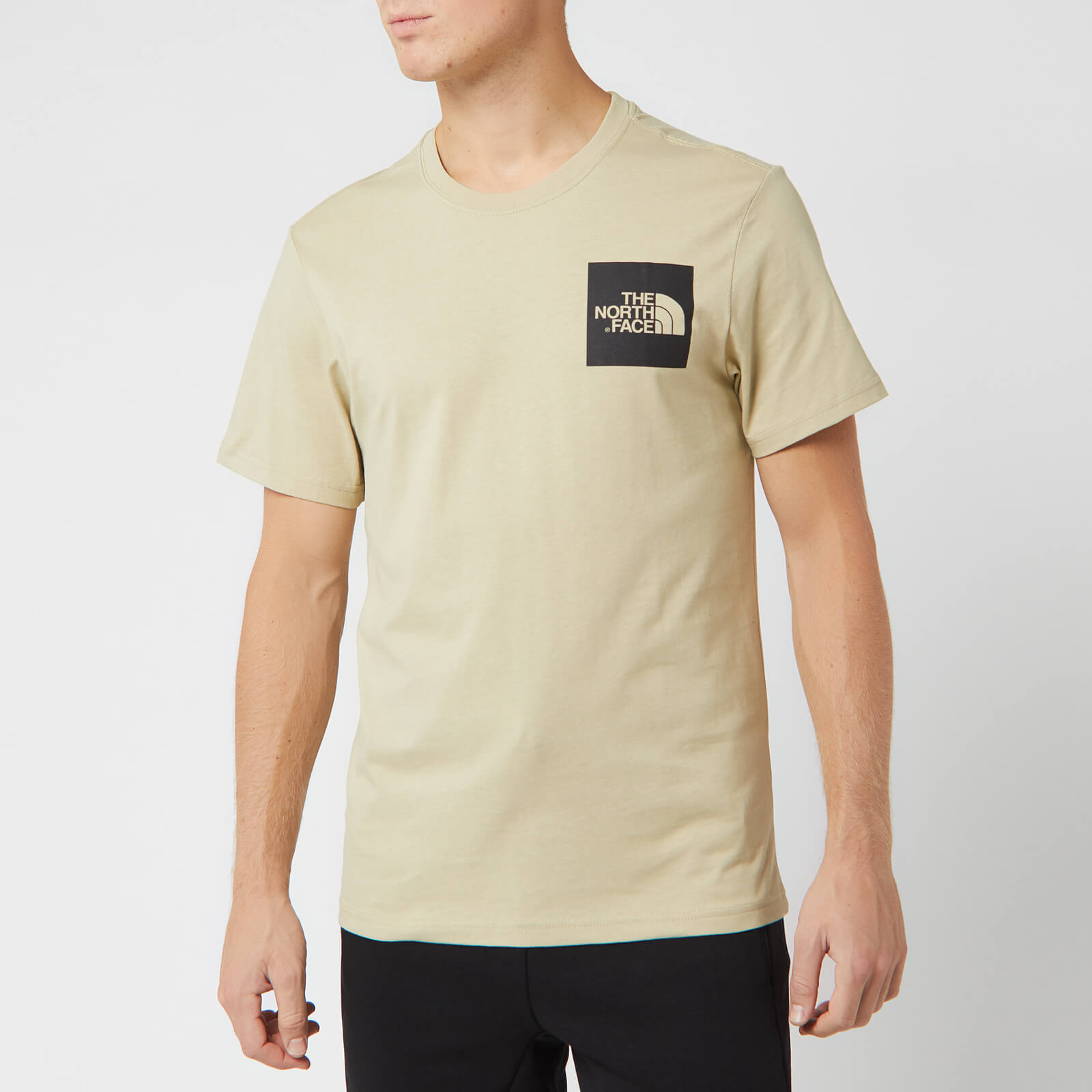 beige north face t shirt