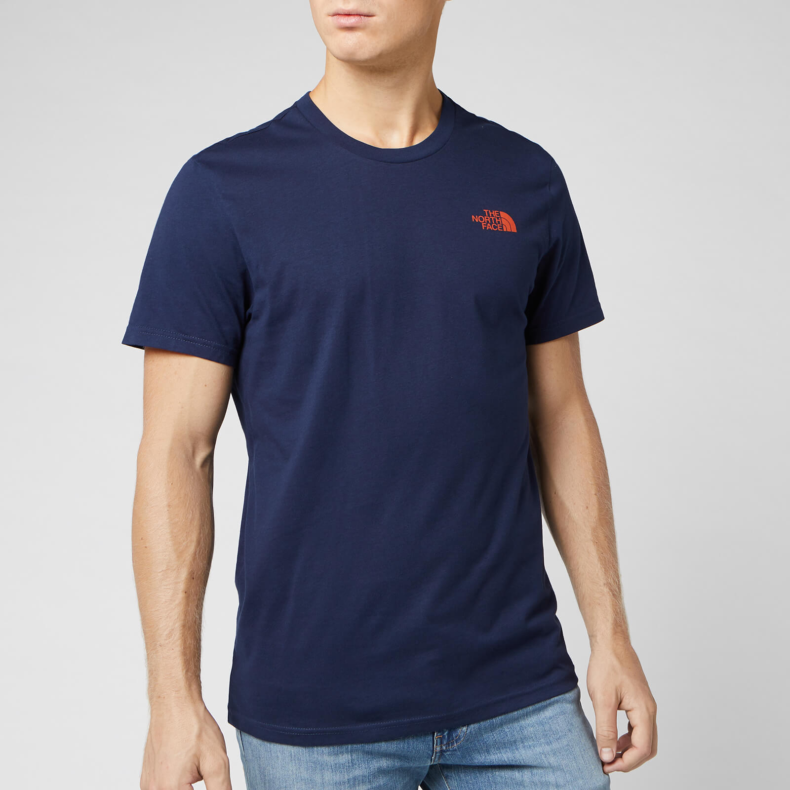 the north face t shirt blue