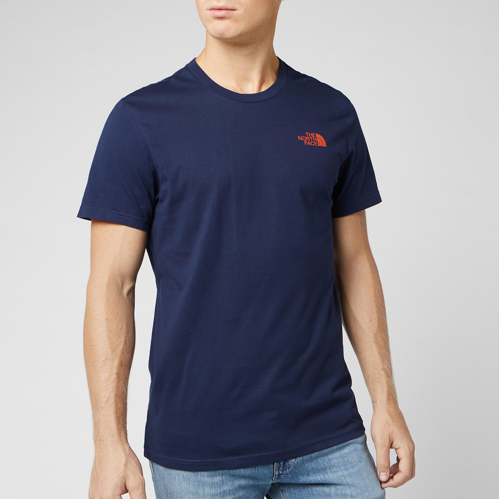 the north face blue t shirt