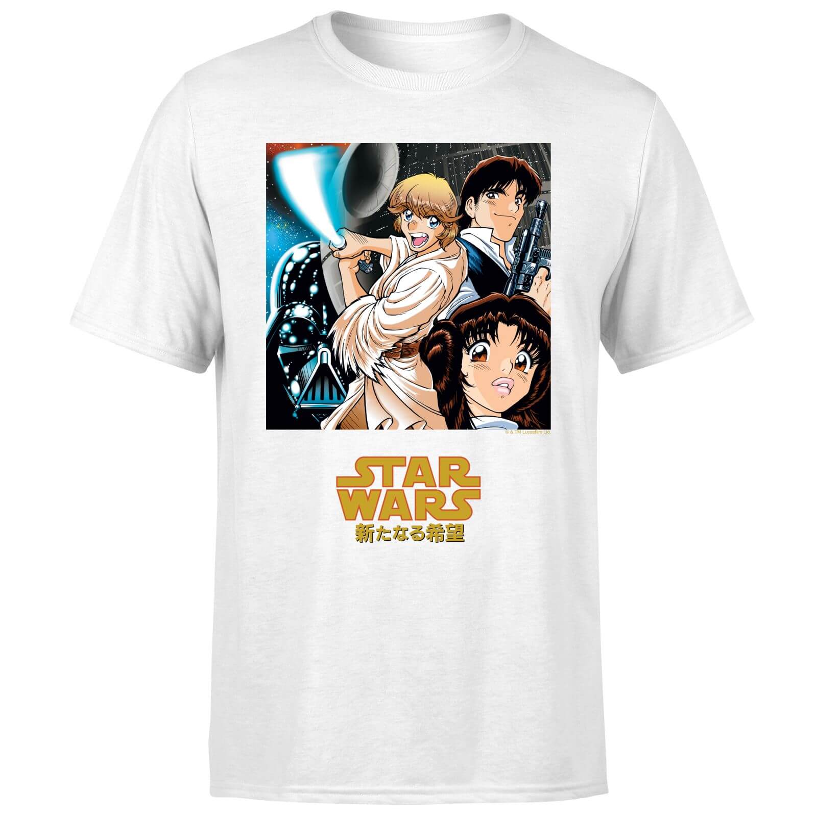 Star Wars Manga Style Men S T Shirt White Clothing Zavvi Uk
