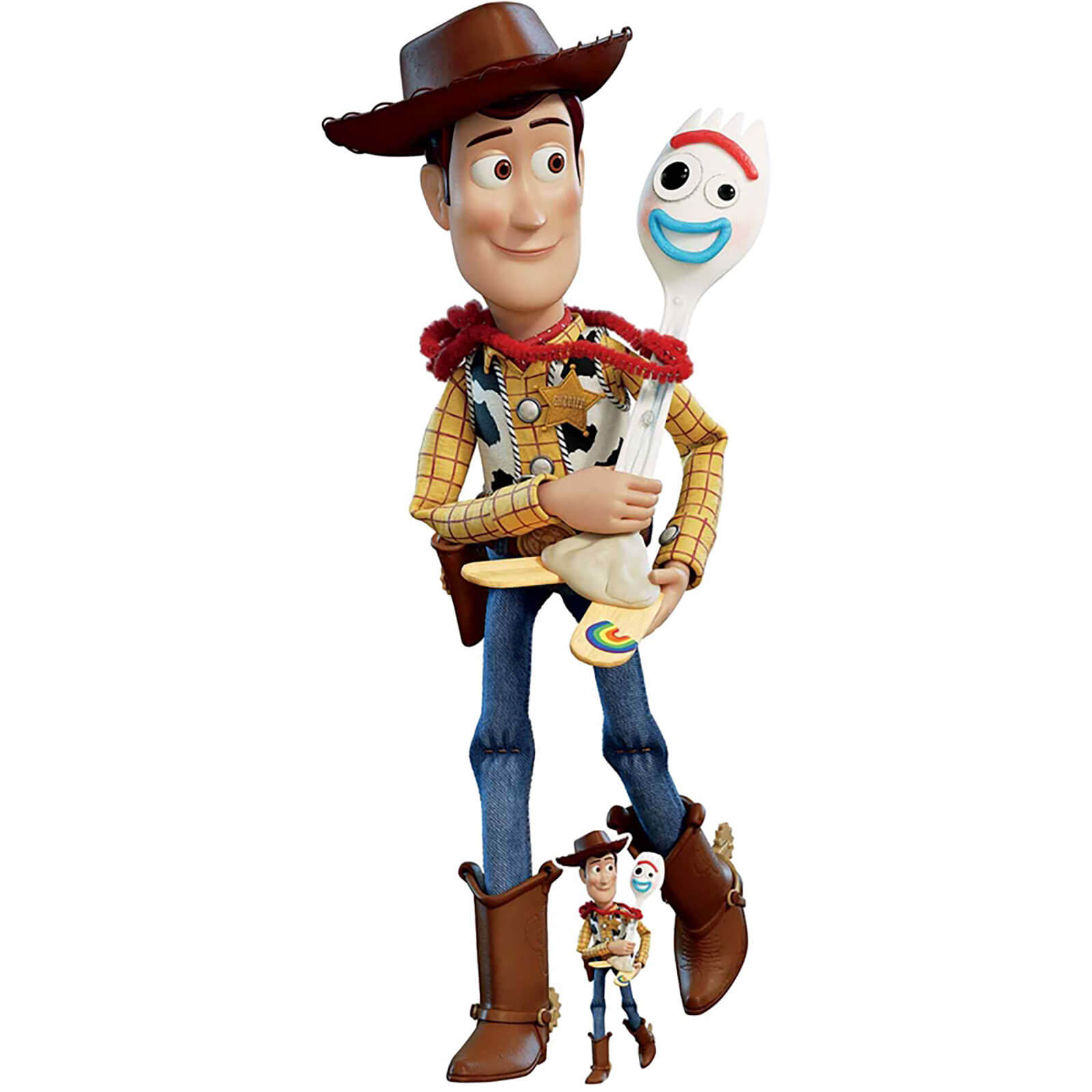 Toy Story 4 Woody Forky Cut Out Merchandise Zavvi Uk