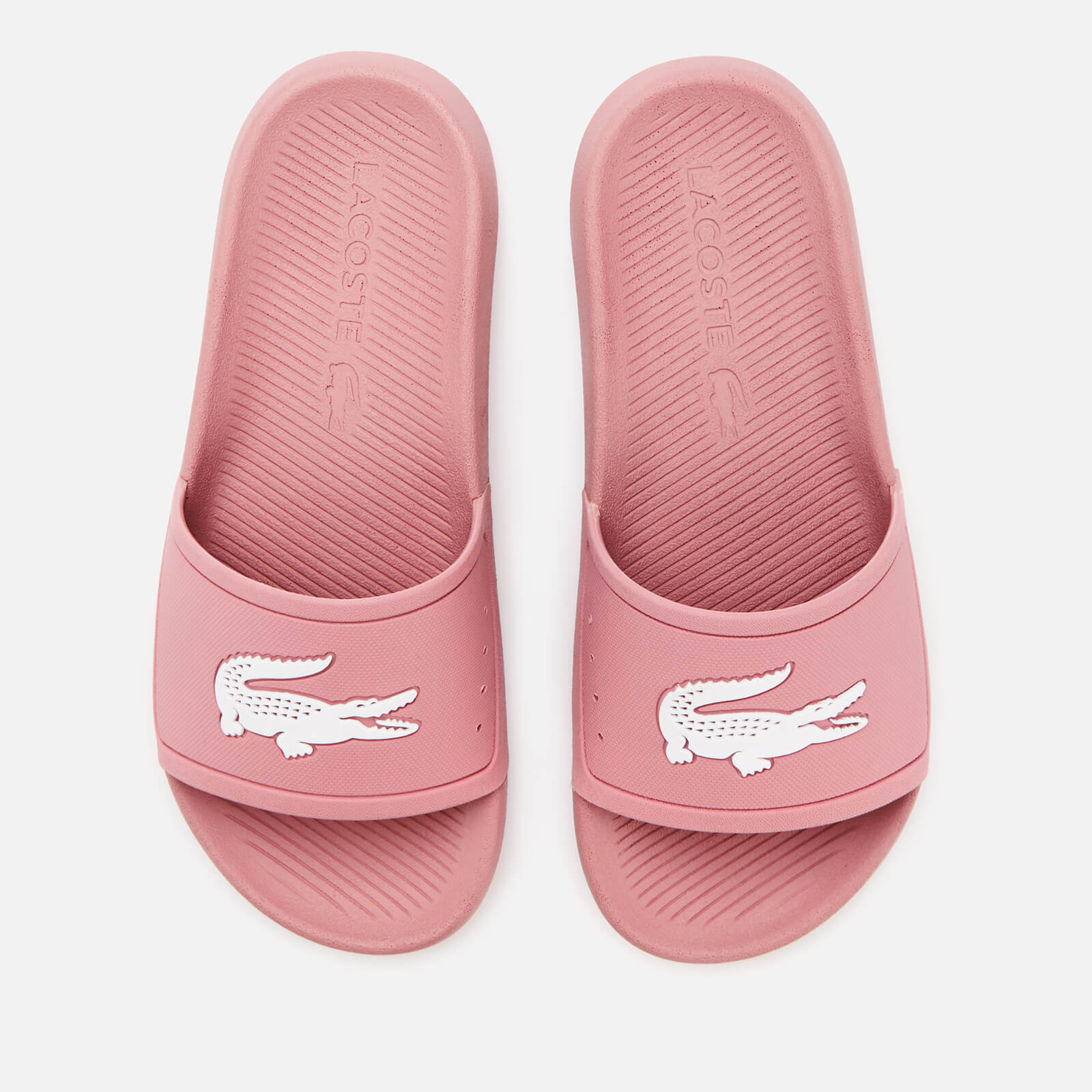 lacoste sliders womens pink