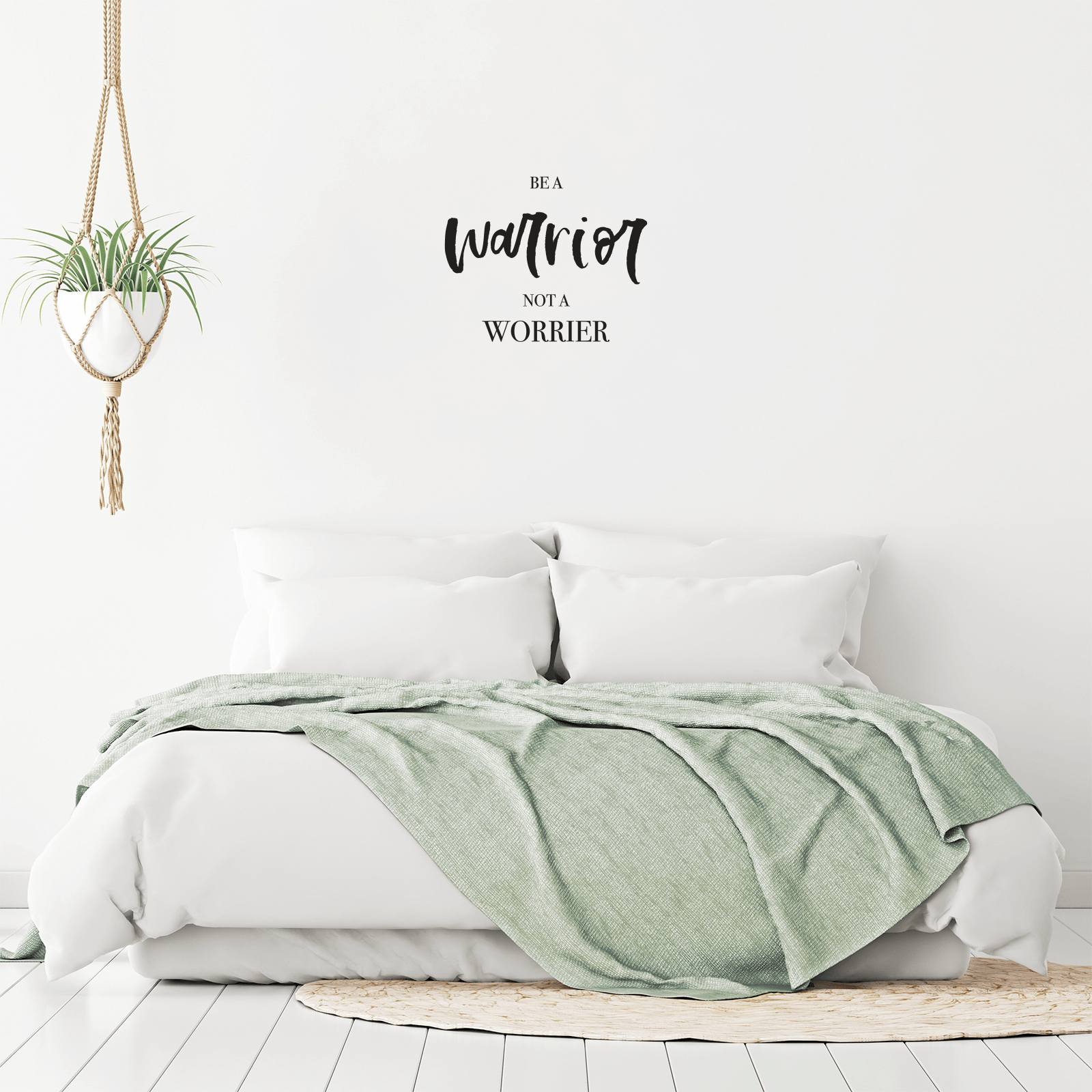 Be A Warrior Not A Worrier Wall Decal