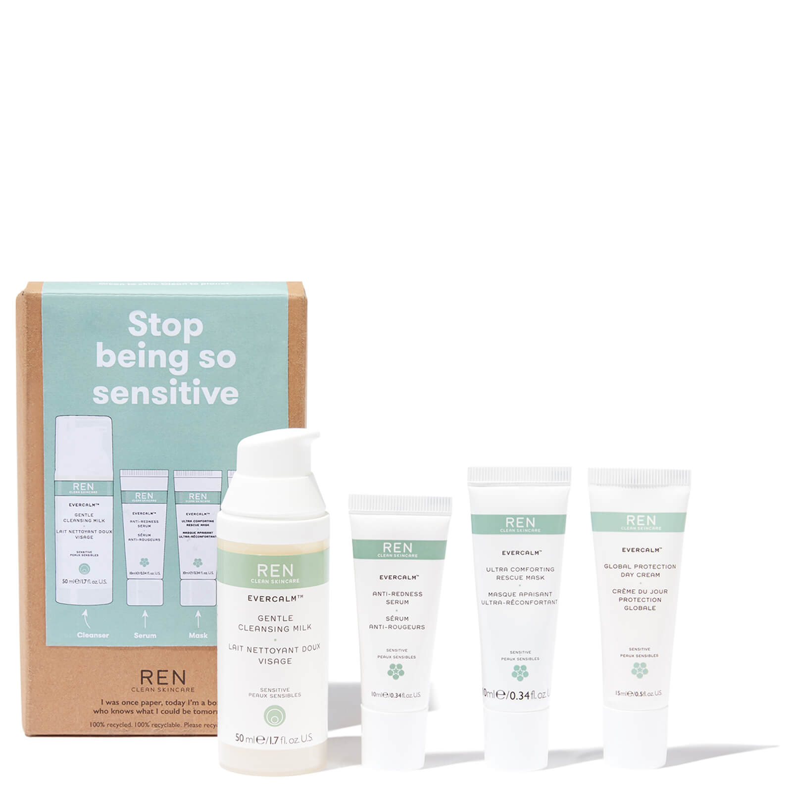 Ren Evercalm Stop Being So Sensitive Routine Kit Beautyexpert