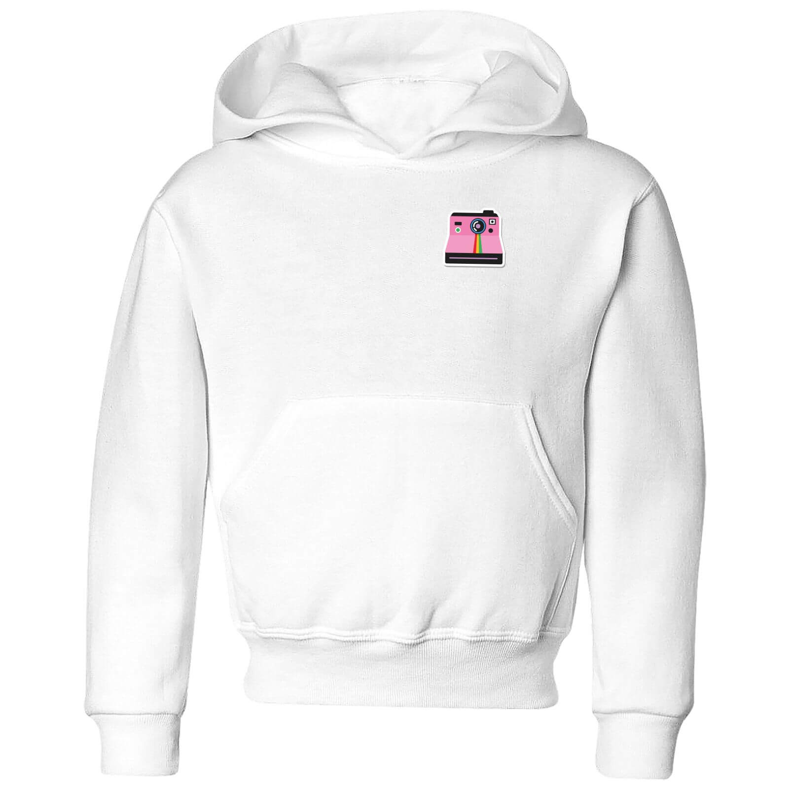 polaroid hoodie white