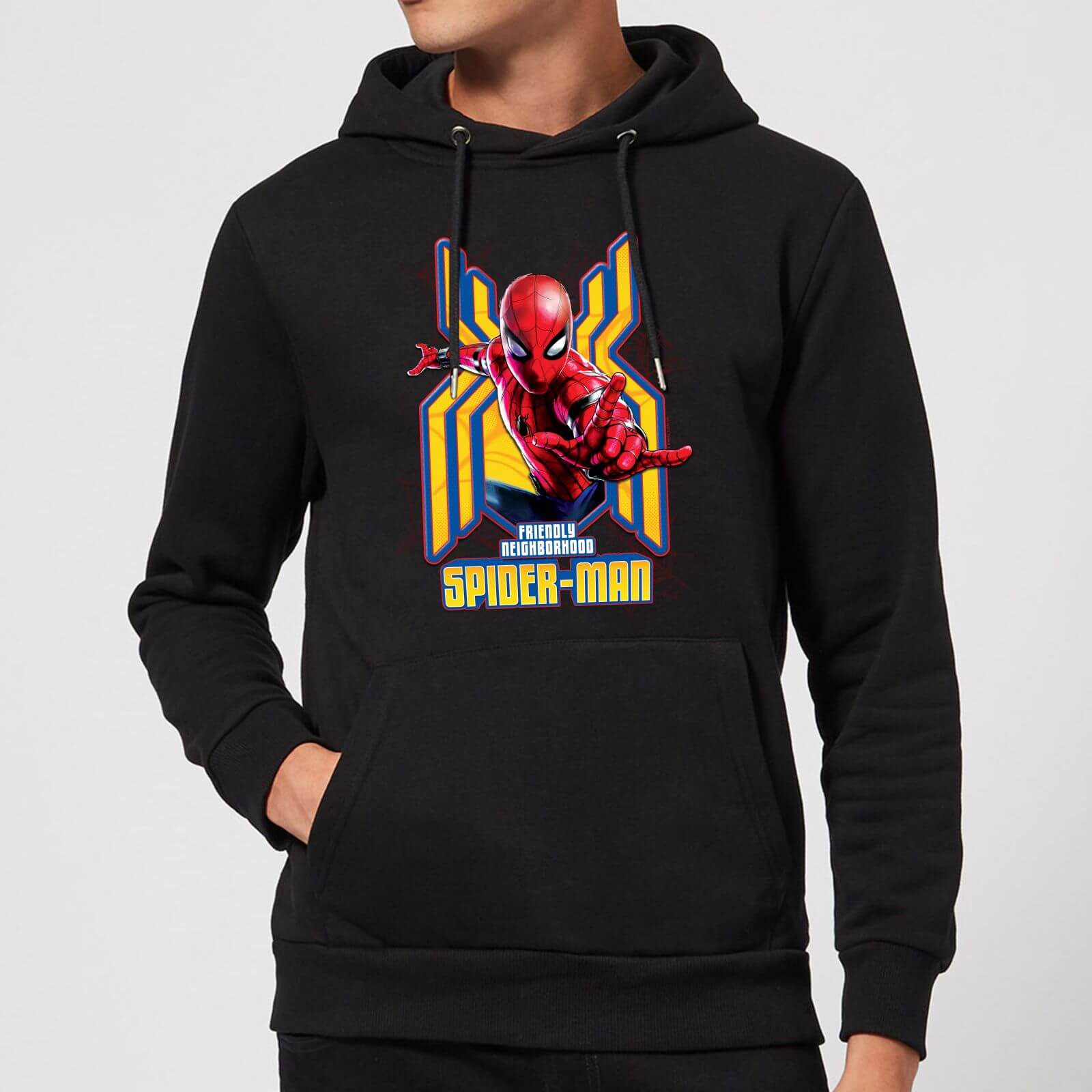 spider man black hoodie