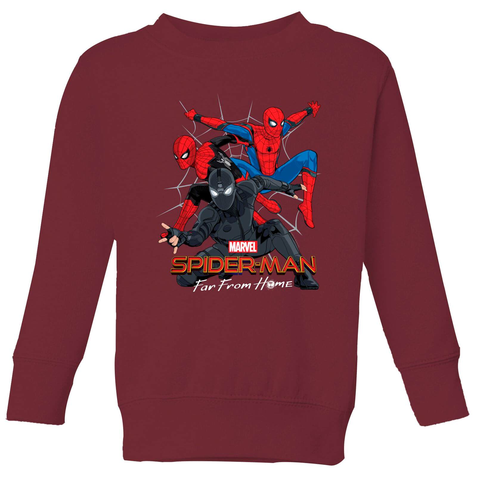 Spider Man Far From Home Multi Costume Kids Sweatshirt Burgundy Bekleidung Zavvi De