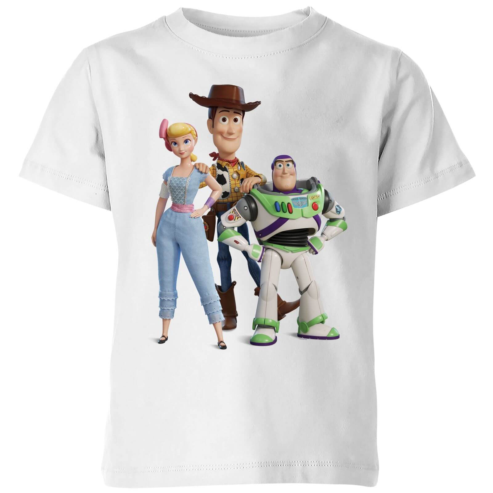 Toy Story 4 Woody Buzz And Bo Kids T Shirt White Clothing