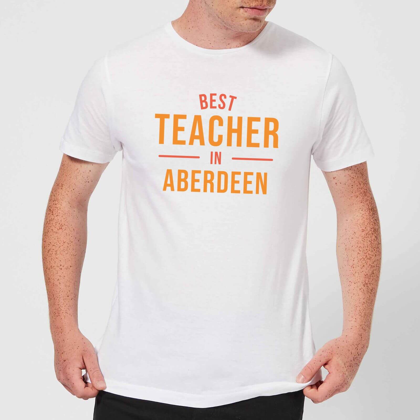 Best Teacher In Aberdeen Men S T Shirt White Iwoot