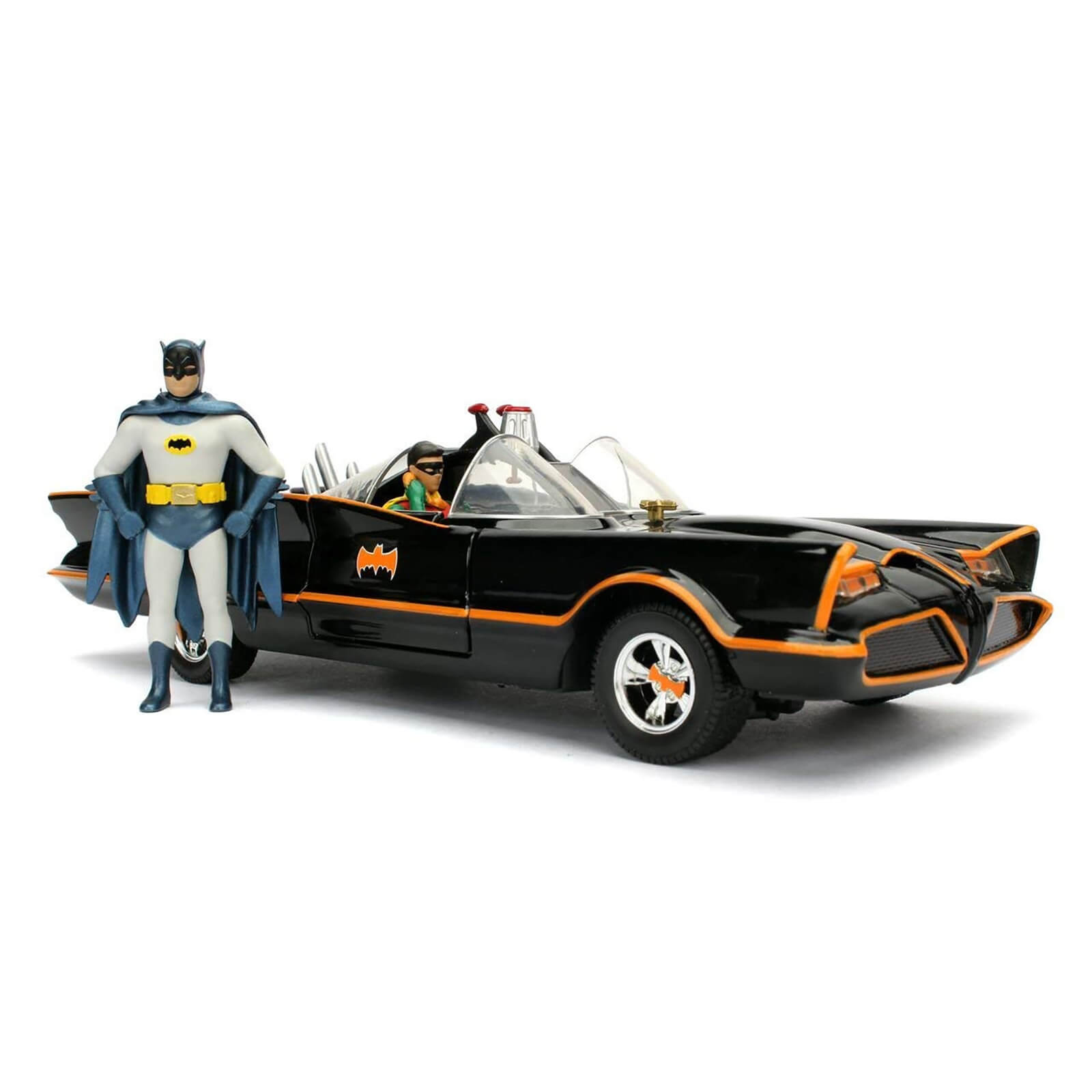 Jada Die Cast 1 24 1966 Batmobile With Diecast Batman And Robin
