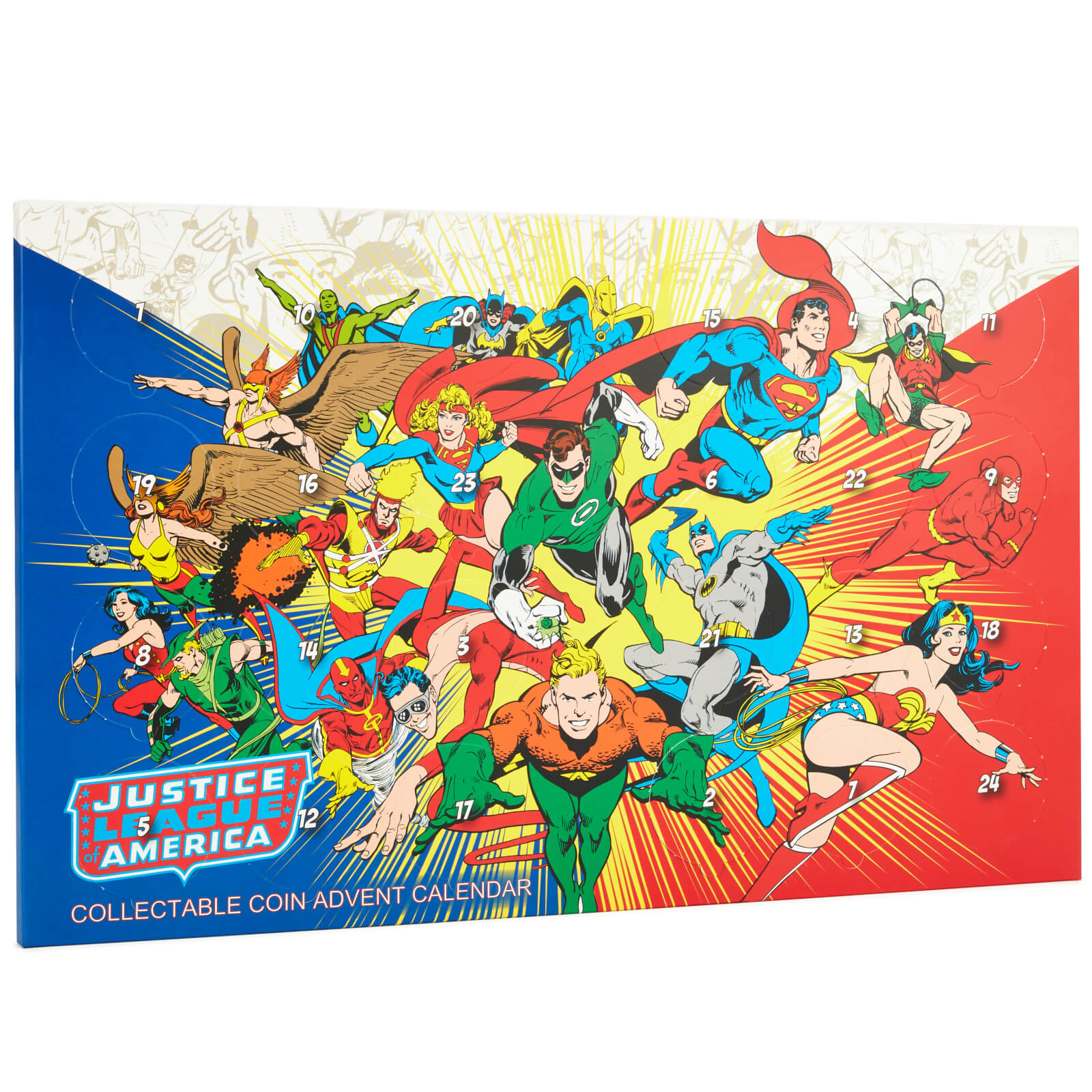 DC Comics JLA Limited Edition Collectable Coin Advent Calendar - Zavvi Exclusive