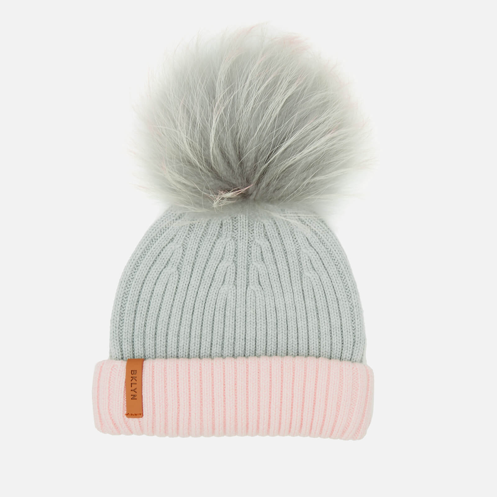 grey bobble hat womens