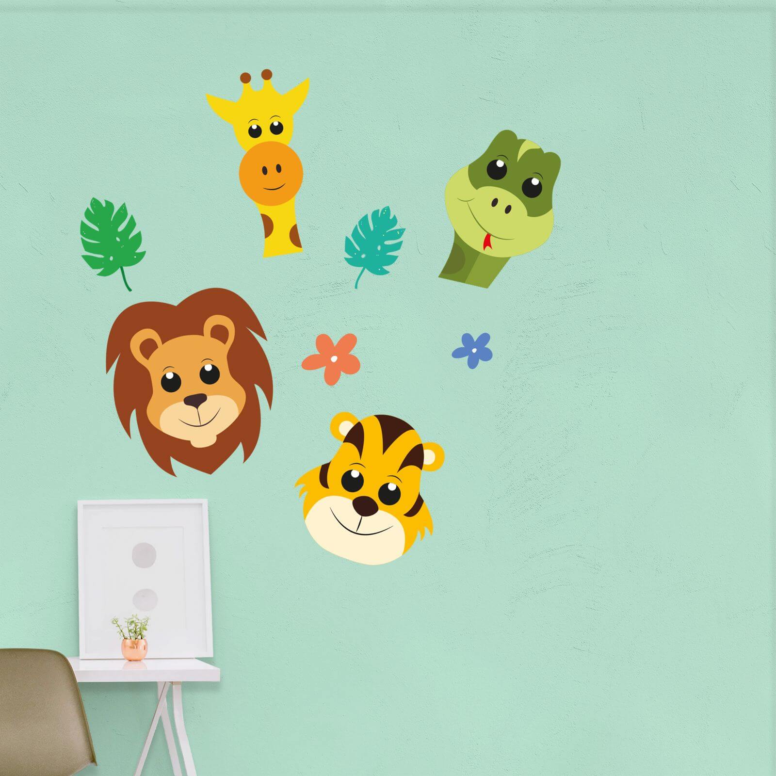 Children S Jungle Animal Pack Wall Art Sticker Pack