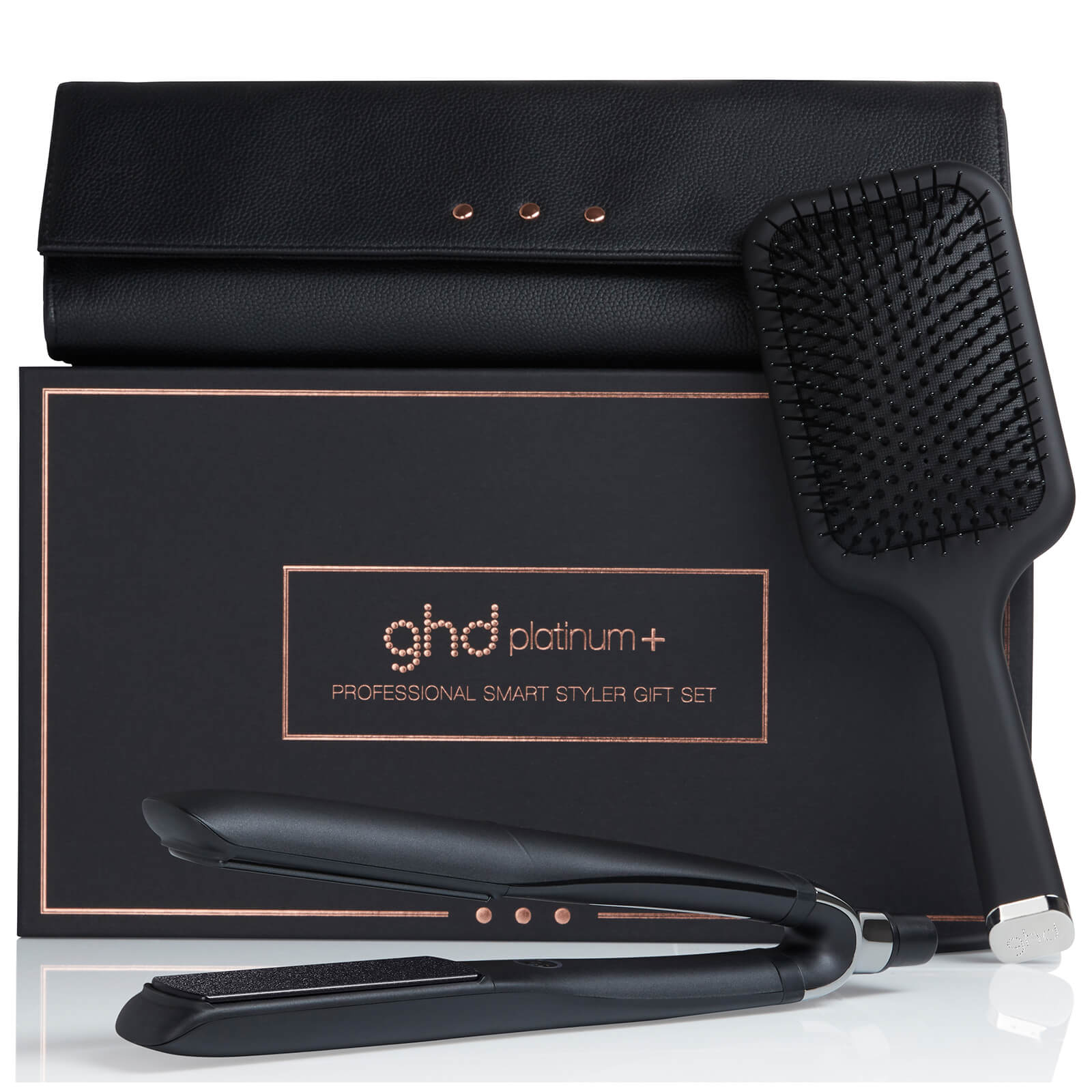 Ghd Platinum With Paddle Brush Box And Heat Resistant Bag Worth