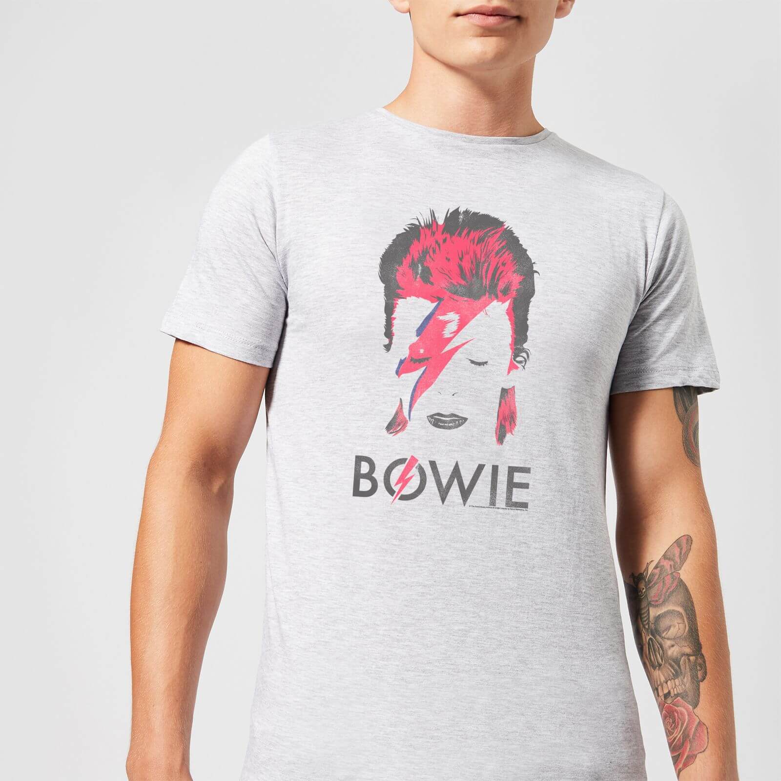 David Bowie Women/'s Aladdin Sane Distressed T-Shirt