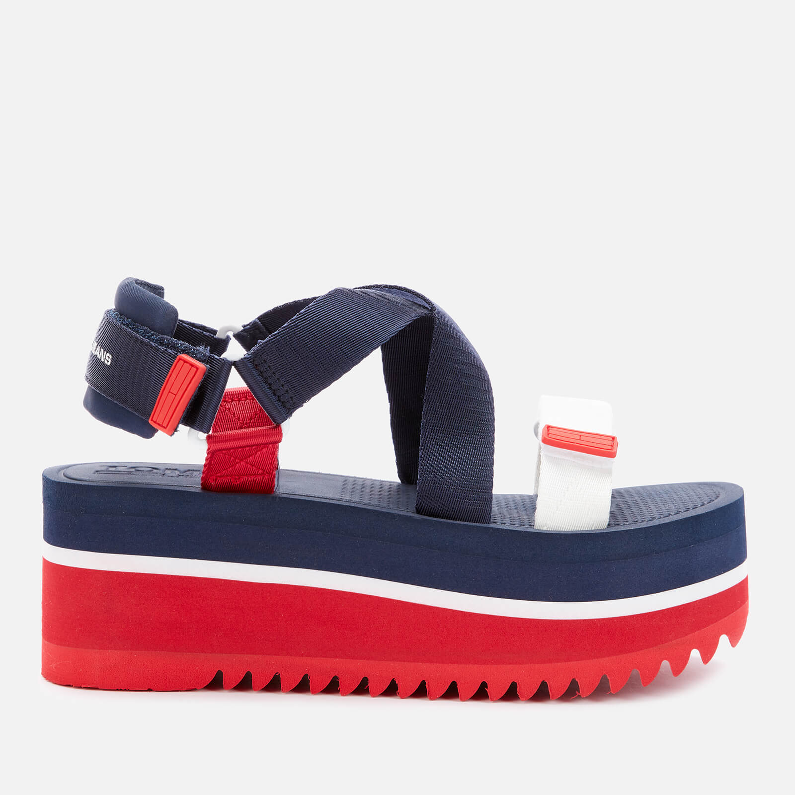 tommy jeans pop colour flatform sandals women's
