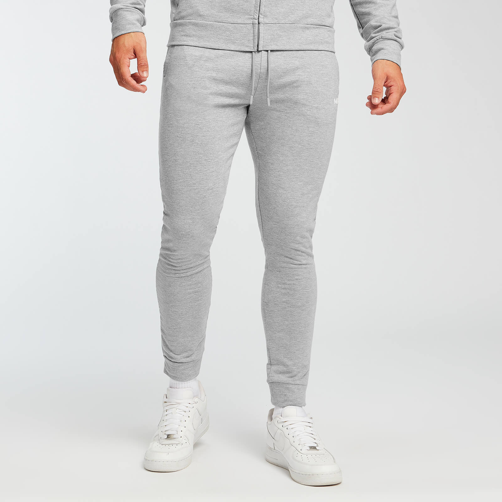 white slim fit joggers