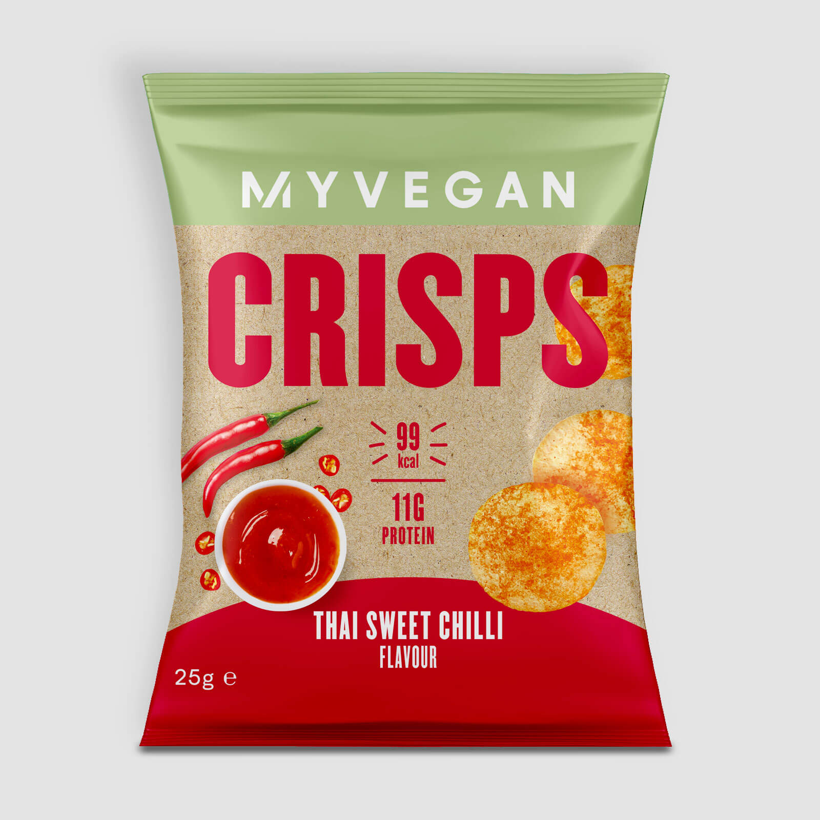 Myvegan Protein Crisps (Sample) - 25g - Thai Sweet Chilli