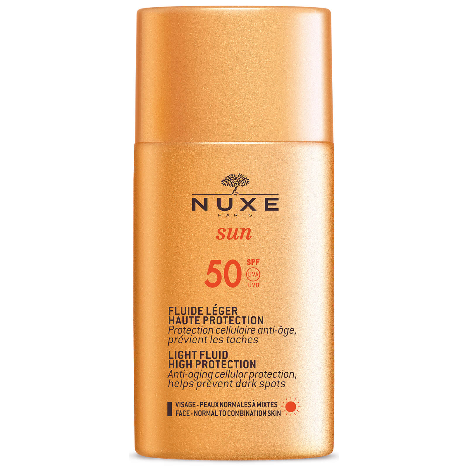 nuxe sun face cream spf50