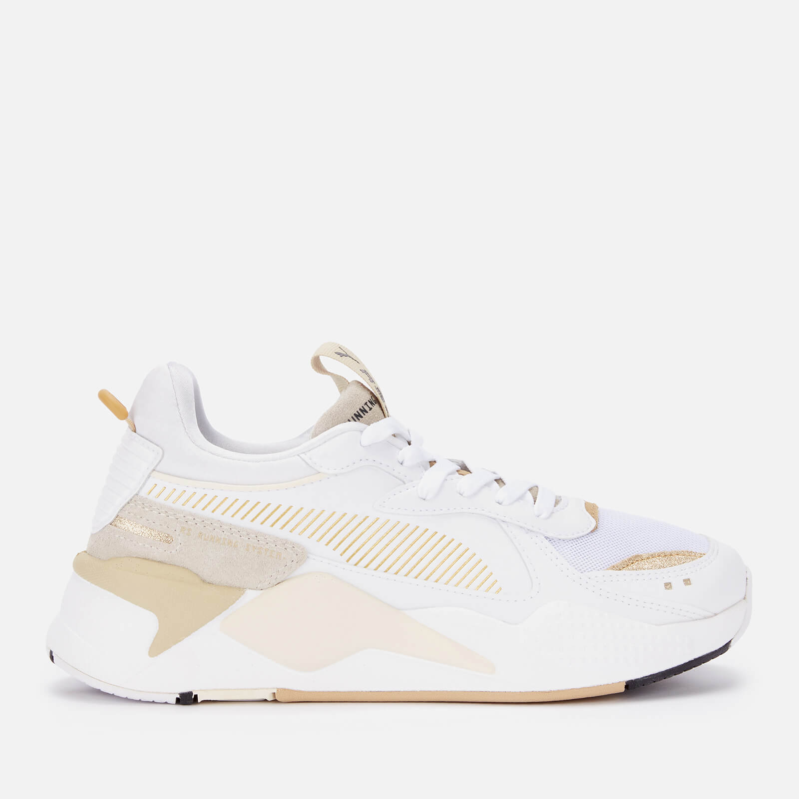 puma white and gold trainers