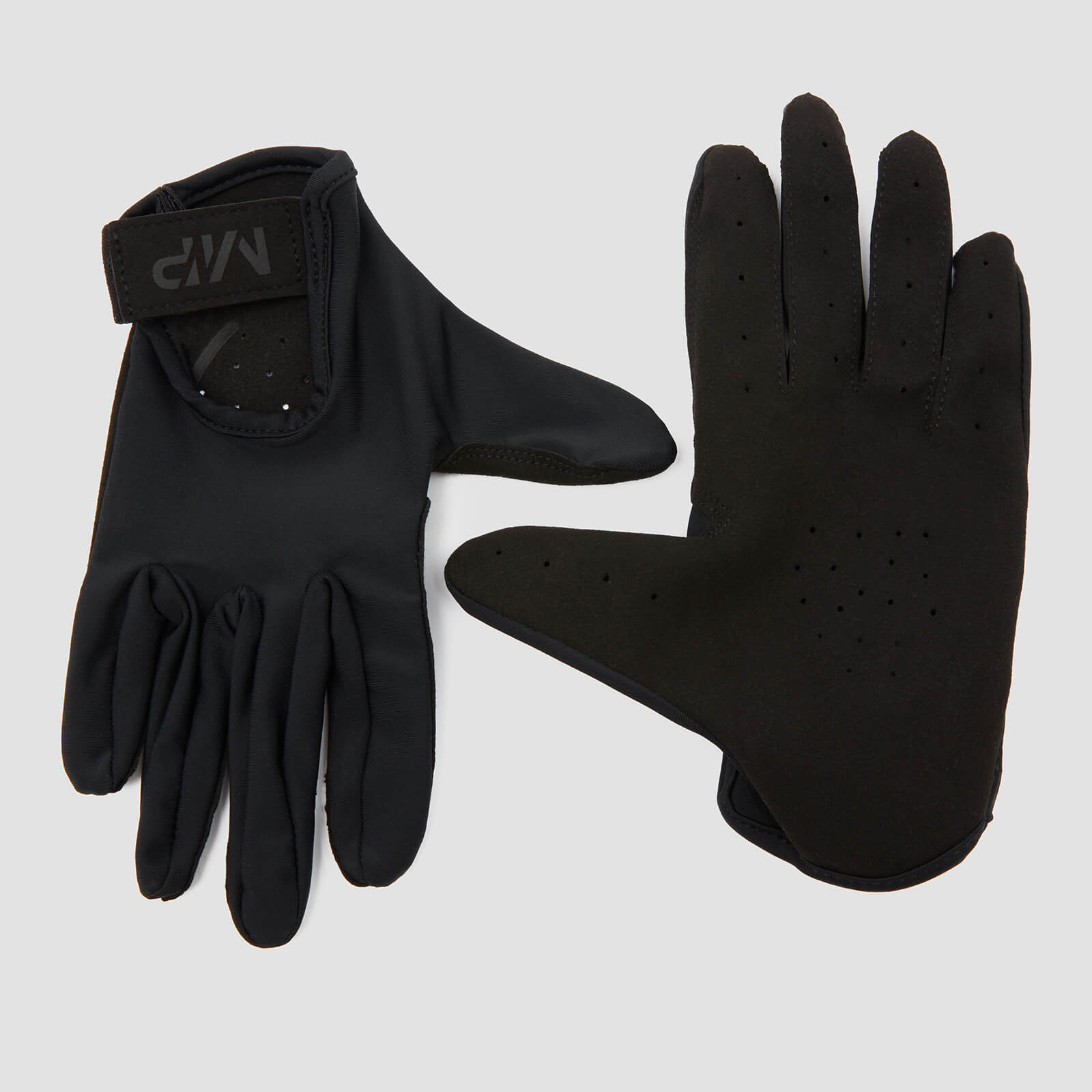 MP ženske rukavice za podizanje pune pokrivenosti - crne - S