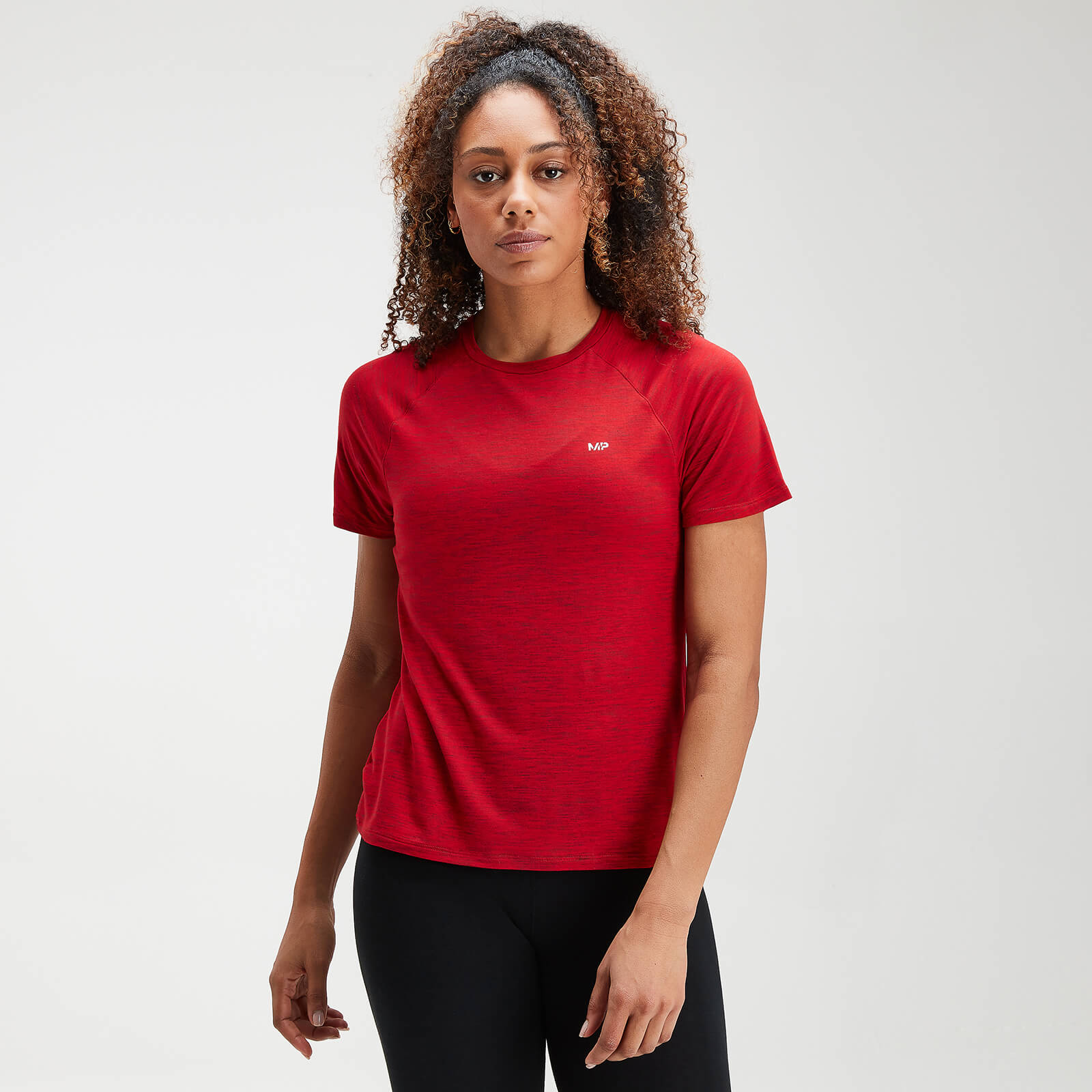 T-shirt d’entraînement MP Performance pour femmes – Rouge danger chiné - XXS