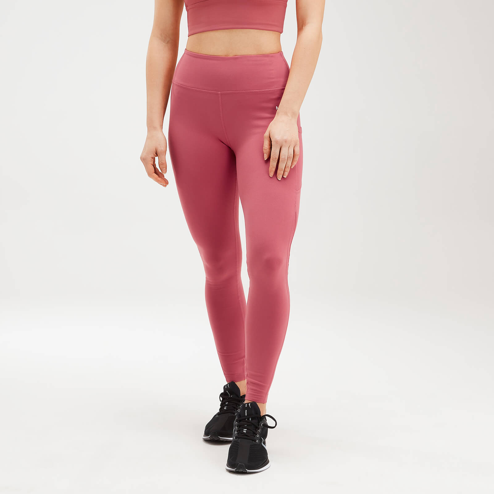กางเกงเลกกิ้งผ้าตาข่ายสำหรับผู้หญิง MP - Berry Pink - XXS