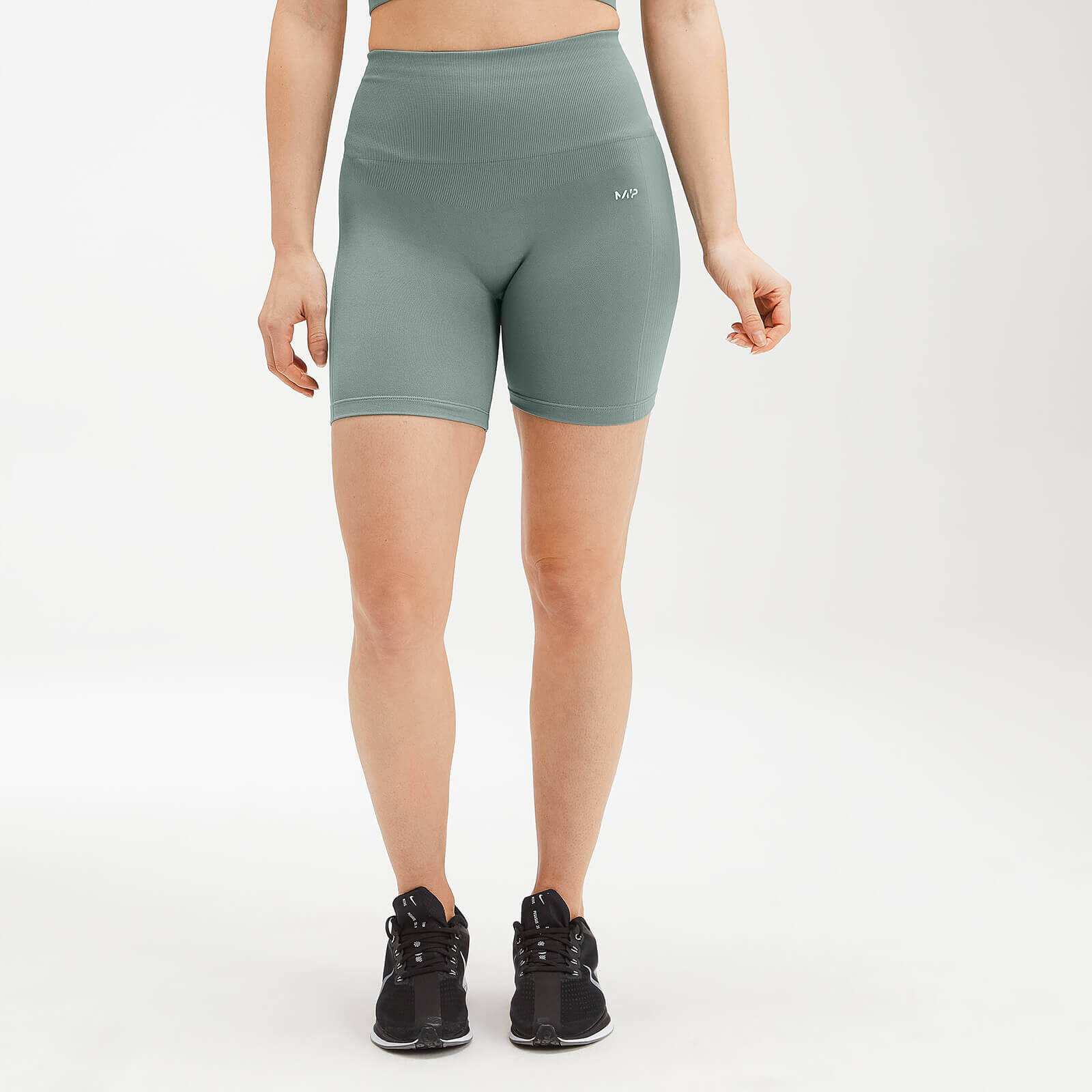 MP Women's Shape Seamless Ultra Cycling Shorts - Washed Green - S