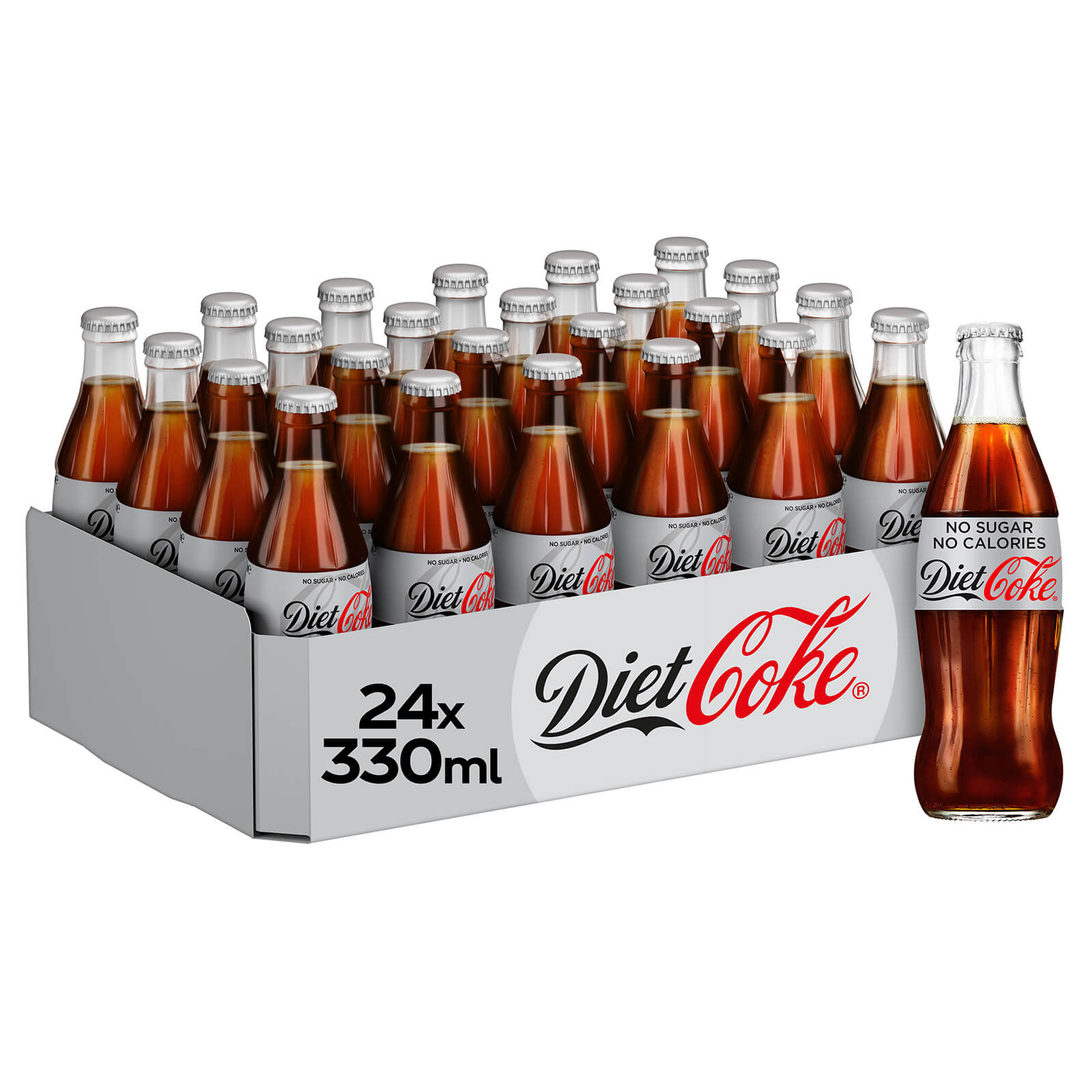 Diet Coke 24 x 330ml Glass Bottles Your CocaCola UK