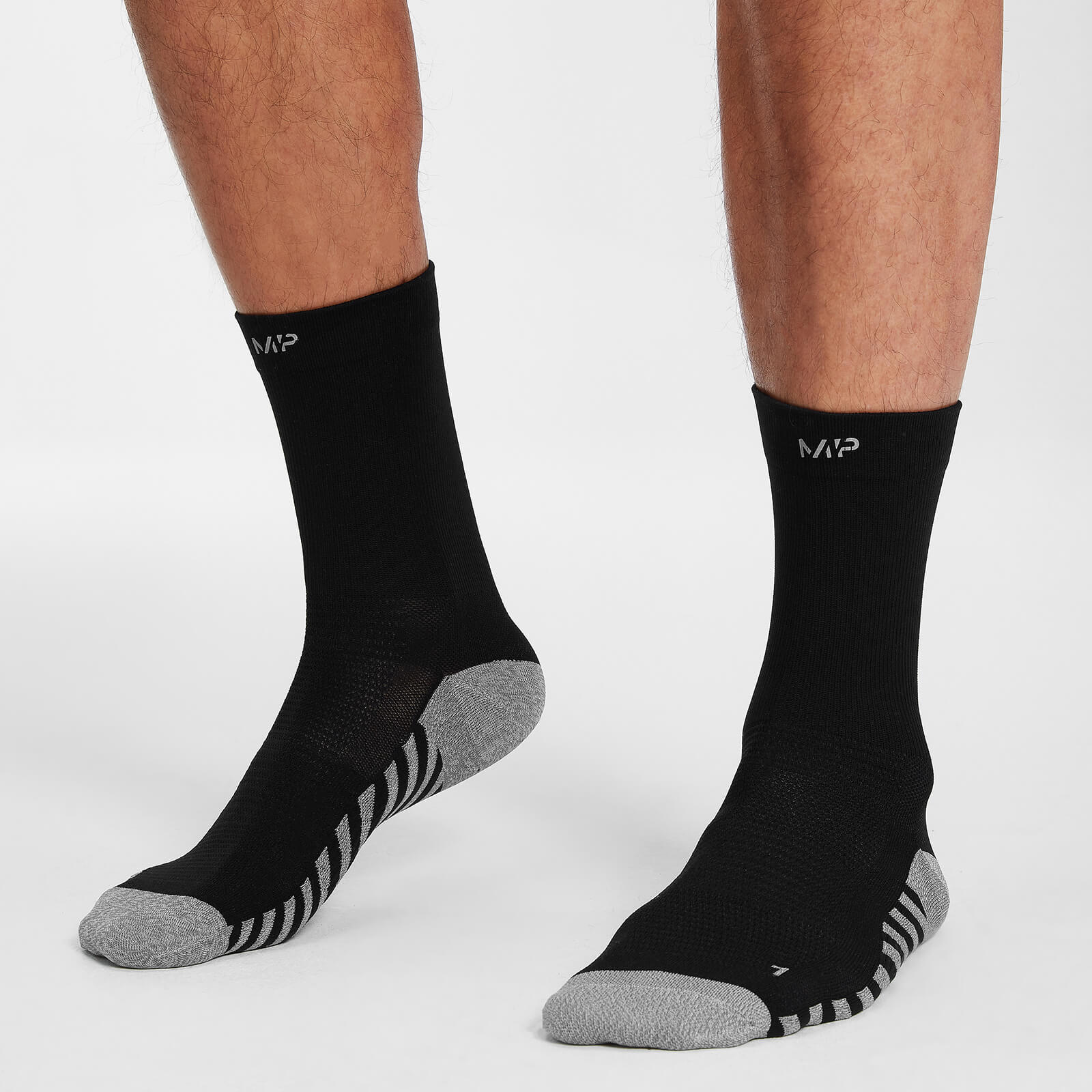 MP Velocity čarape za trčanje pune dužine - crne - UK 3-6