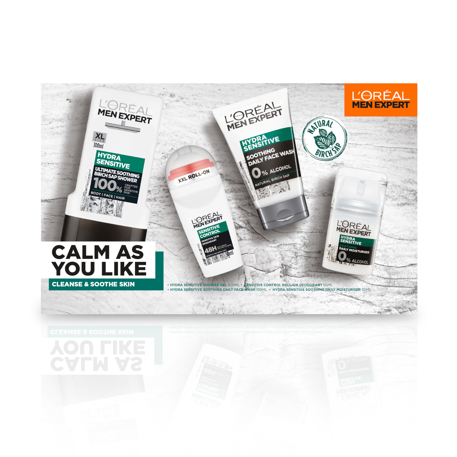 men's sensitive skin gift set