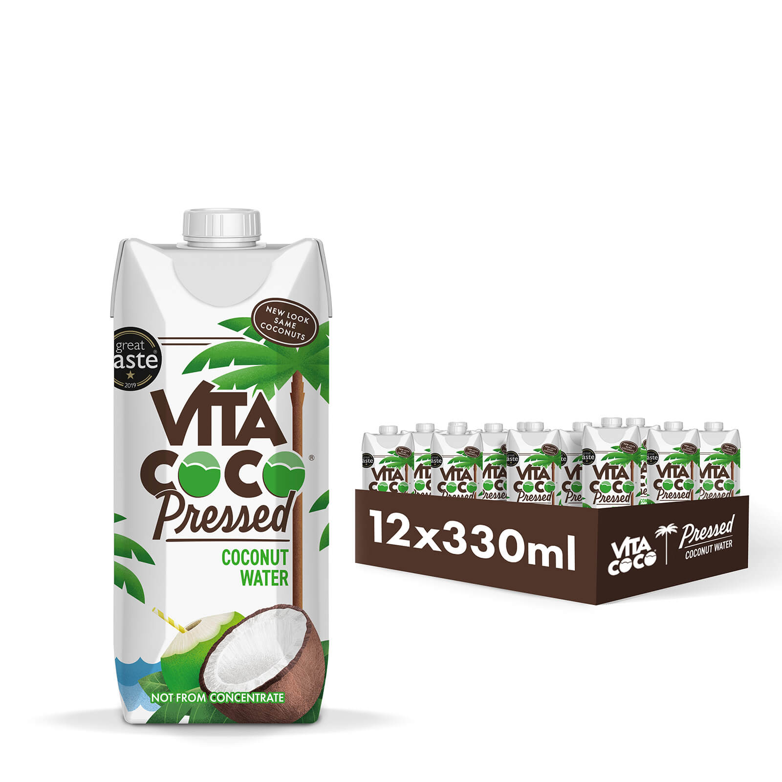 Pressed Coconut Water, 12 x 330ml