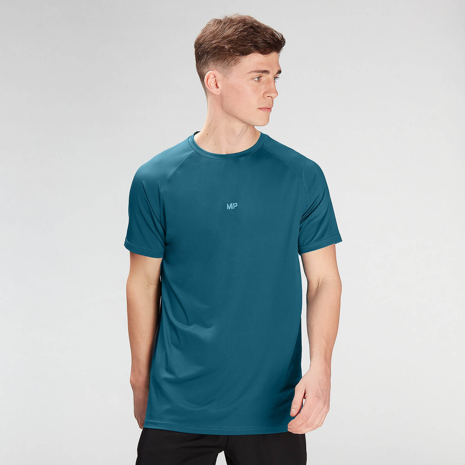 Impact 限量衝擊系列 男士短袖 T 恤 - 藍綠 - XXS