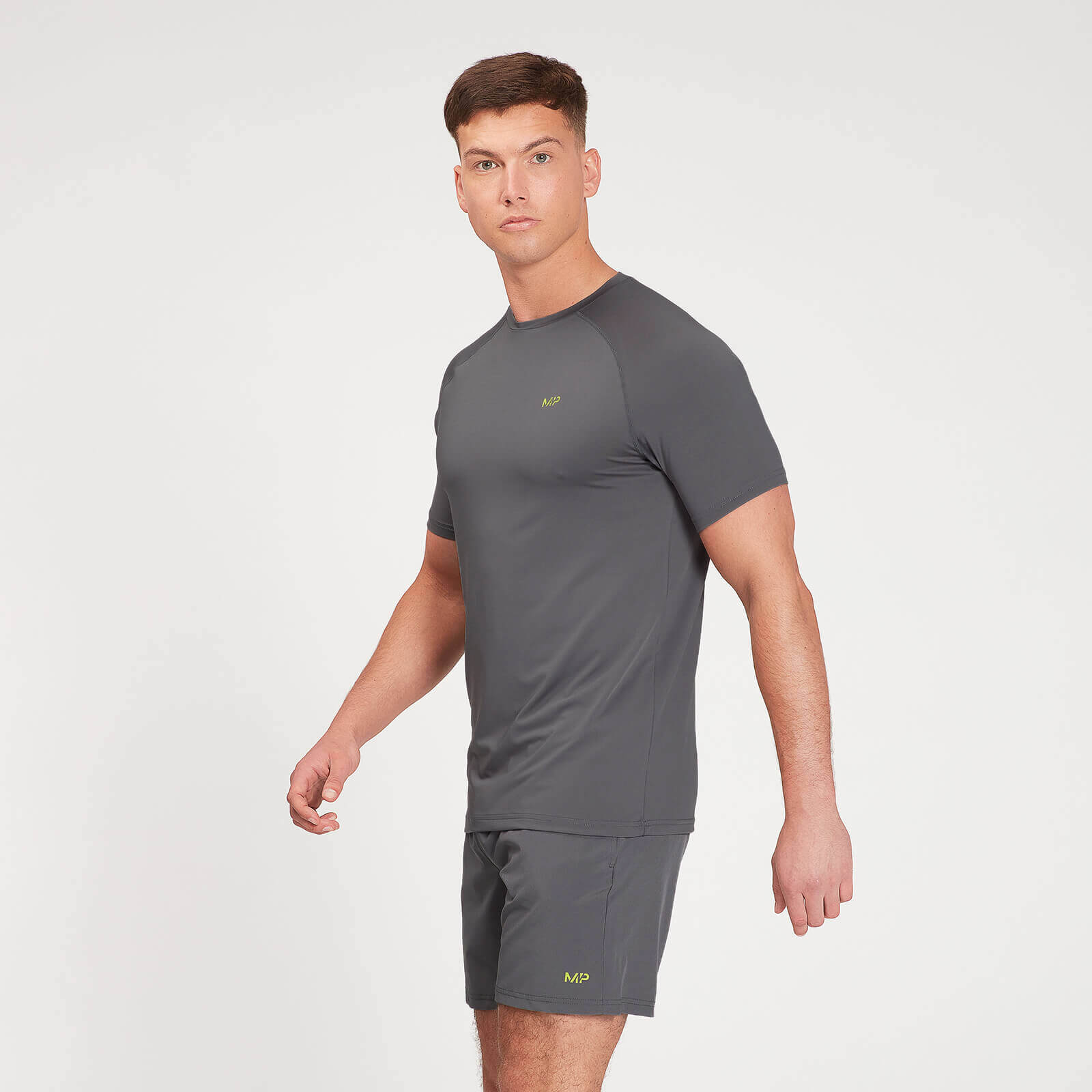 MP muška grafička majica kratkih rukava za trčanje - Carbon - S