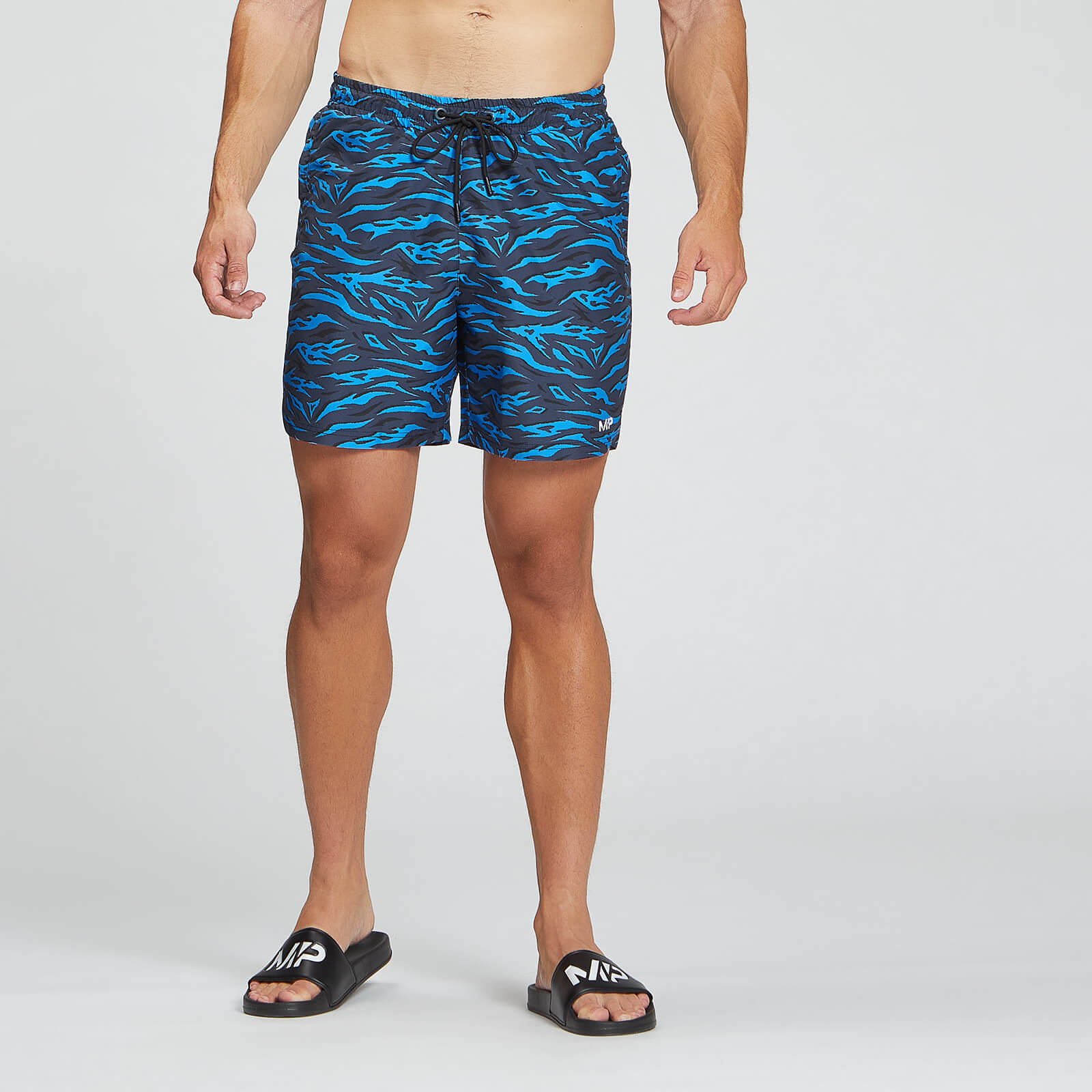 MP muške kratke hlače za plivanje Pacific s otiskom – plava