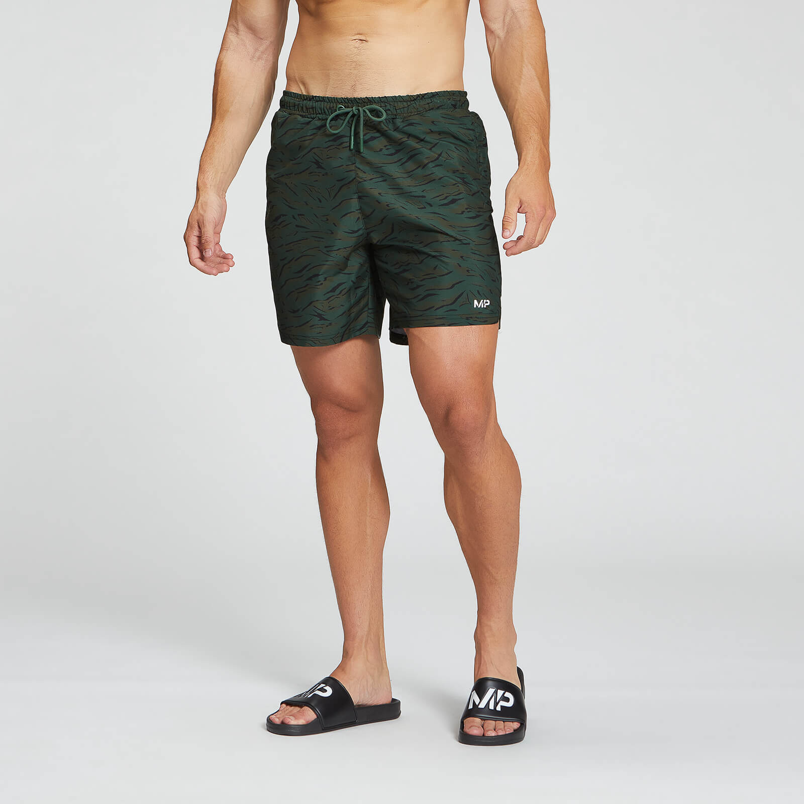 MP muške kratke hlače za plivanje Pacific s otiskom – zelena