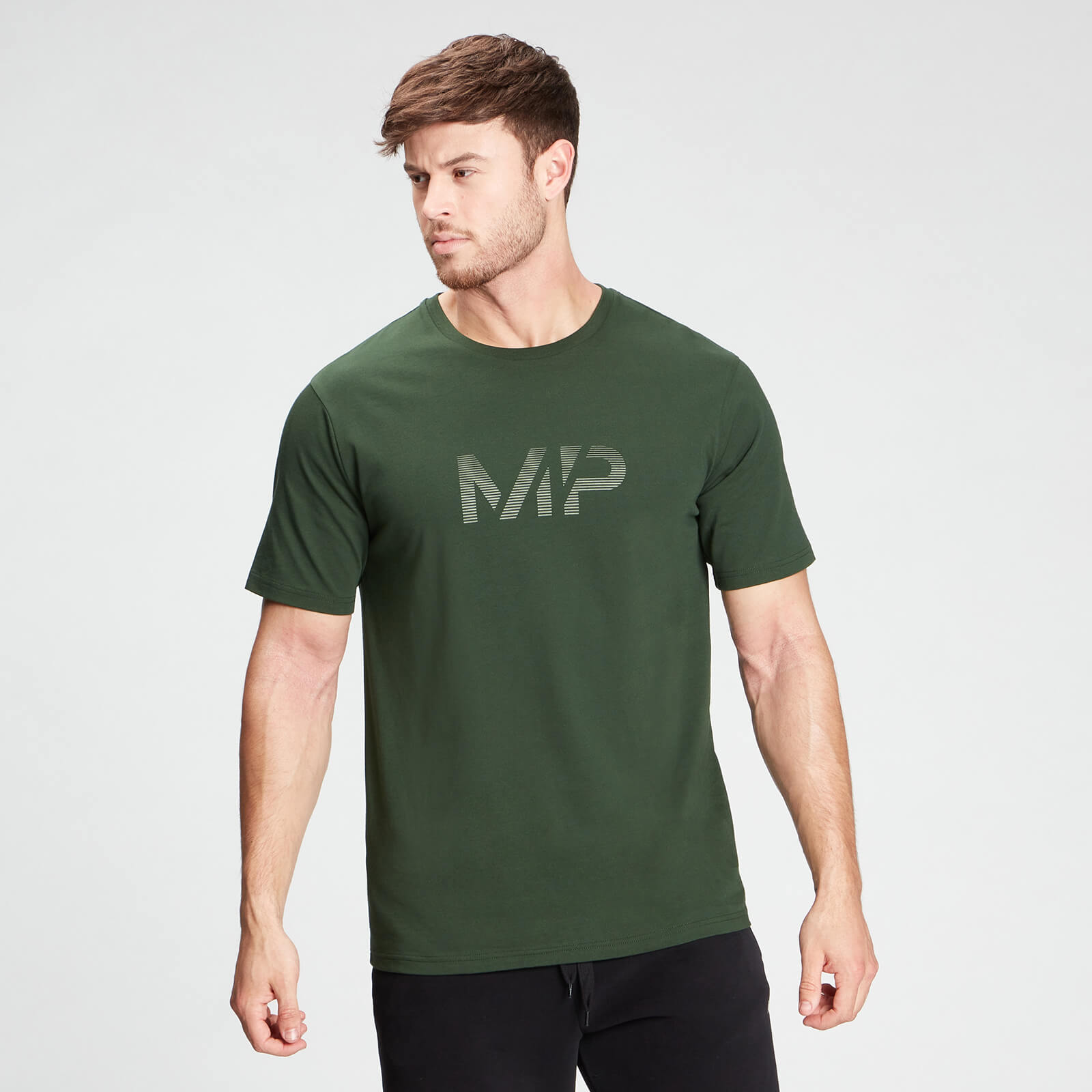 Men's Gradient Line T-Shirt | Green 