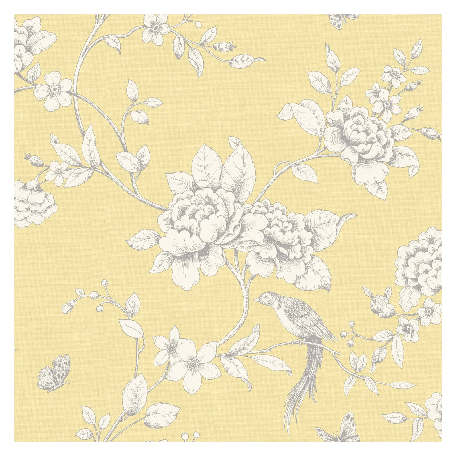 Grandeco Ellis Yellow Wallpaper Homebase This quick and easy guide shows you how to hang our custom wallpaper. grandeco ellis yellow wallpaper