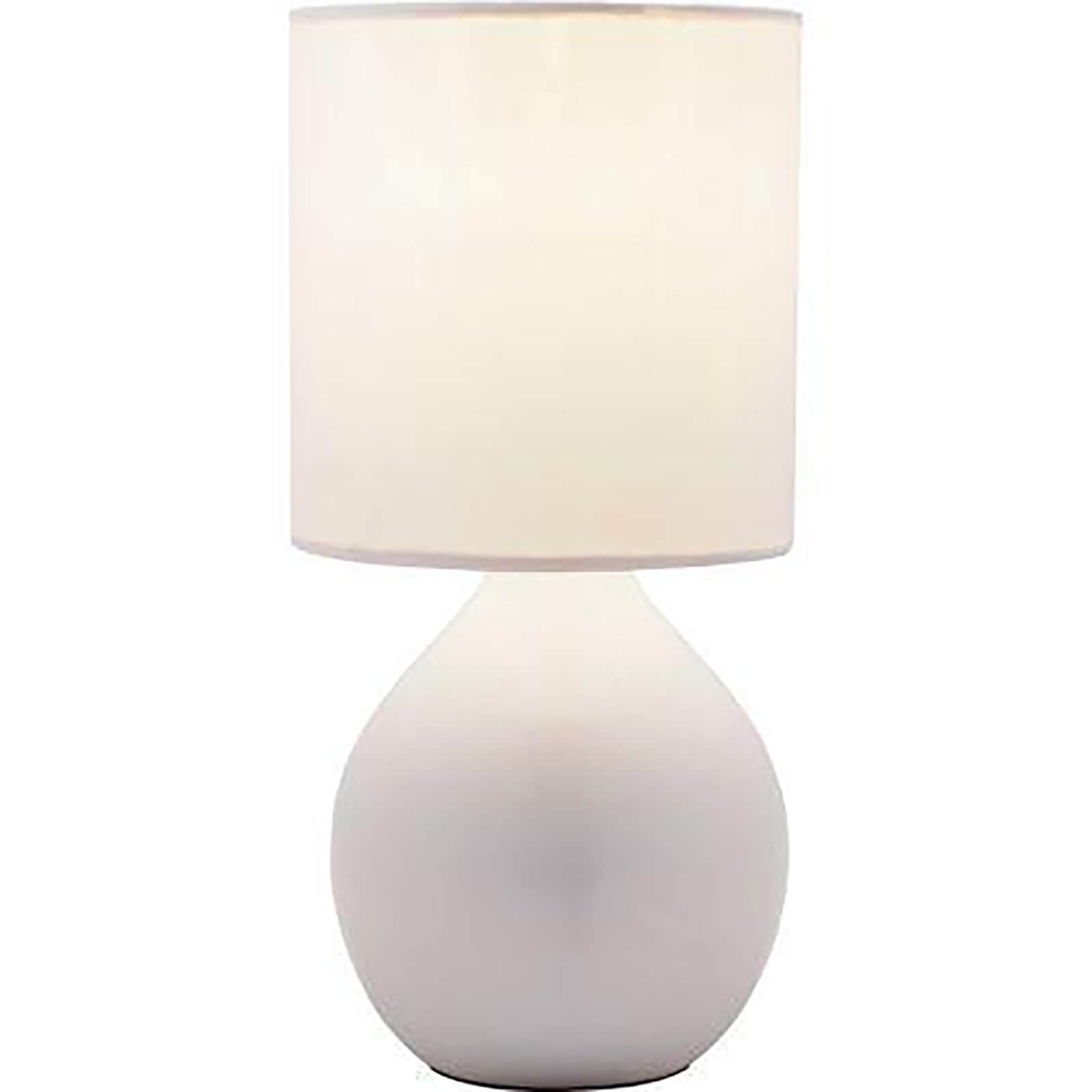 Mini Table Lamp White Homebase